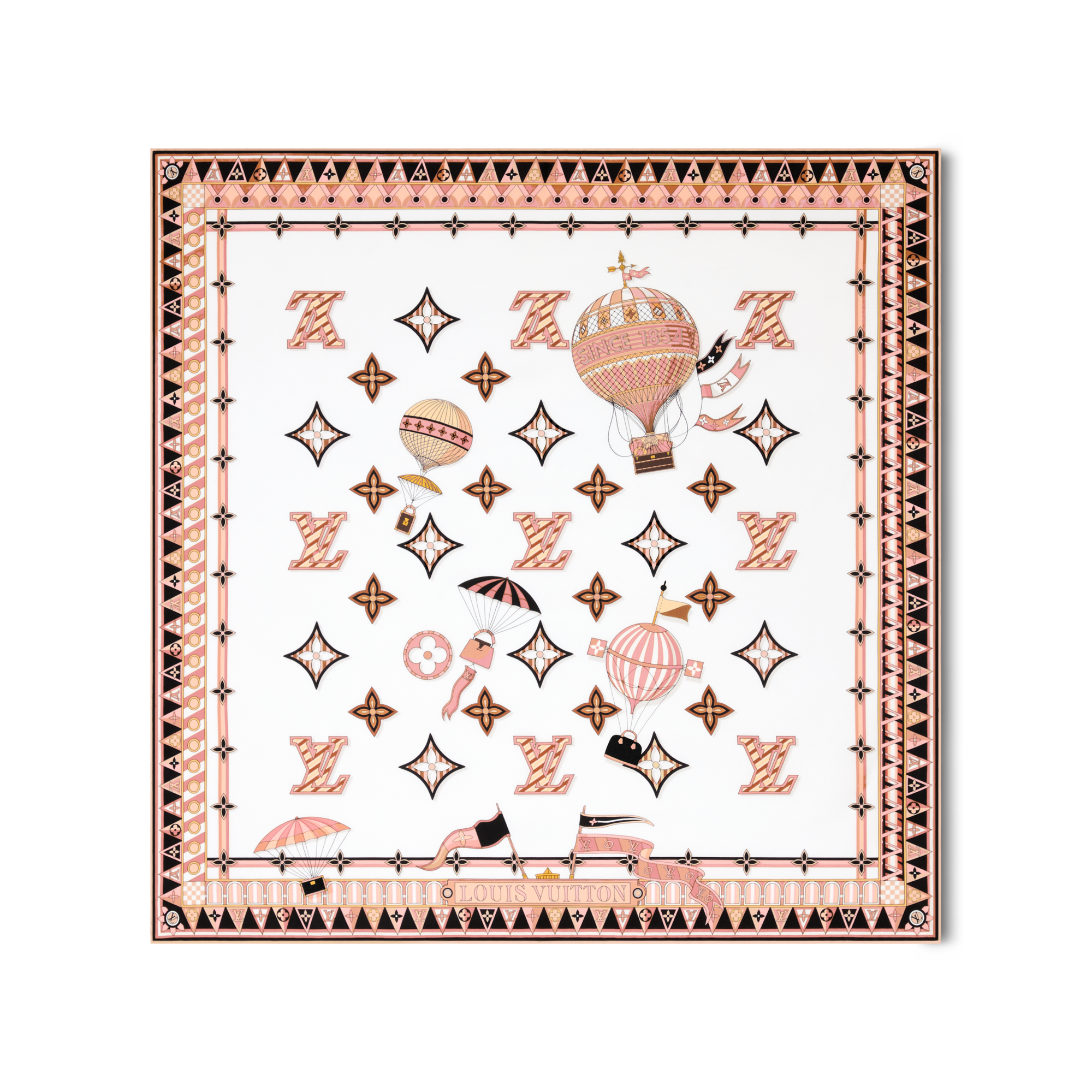 S00 액세서리 실크 스퀘어 & 방도 프롬 더 클라우드 스퀘어 70 | 루이비통 공식 온라인 스토어® (크게 보기)