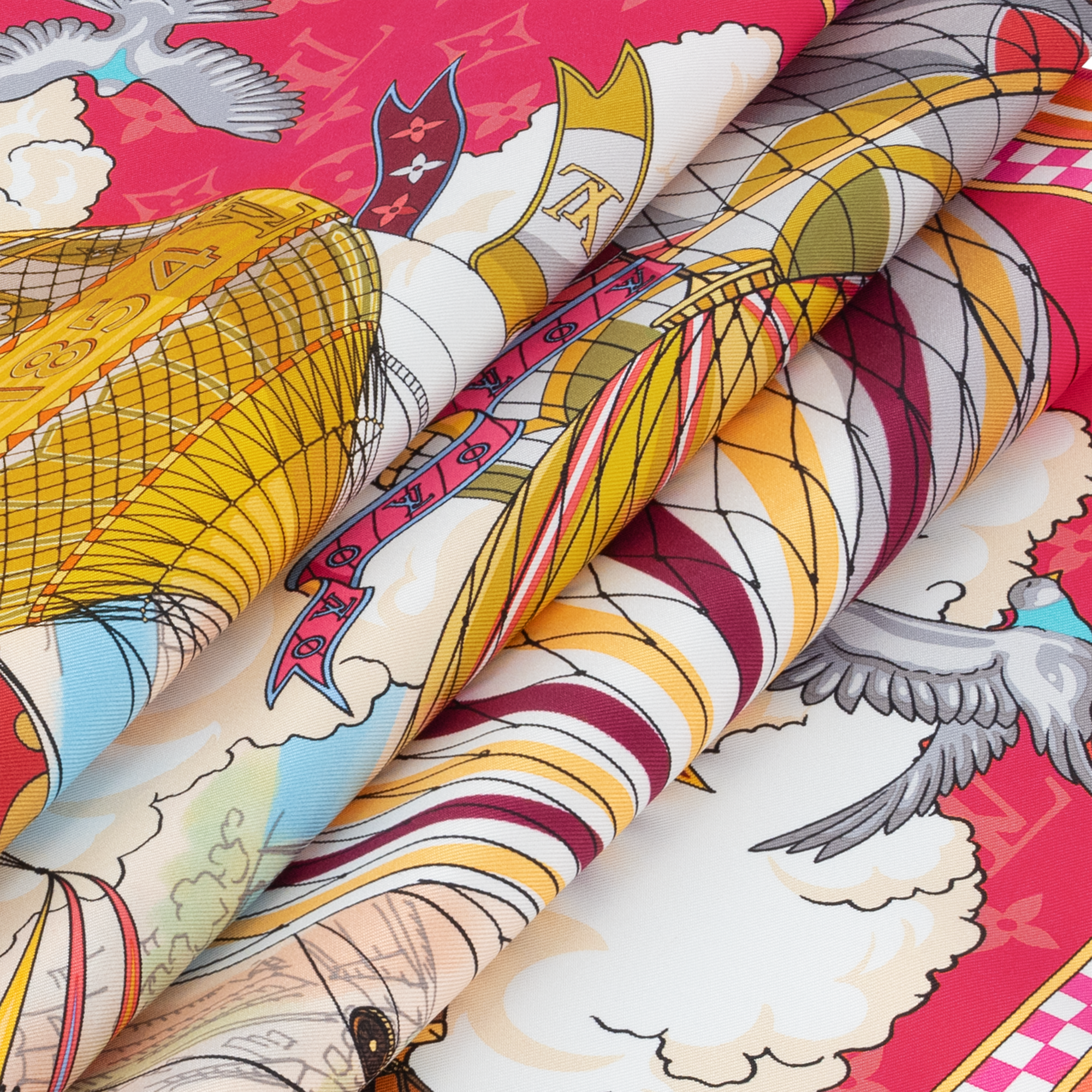 S00 액세서리 실크 스퀘어 & 방도 프롬 더 클라우드 스퀘어 90 | 루이비통 공식 온라인 스토어® (크게 보기)