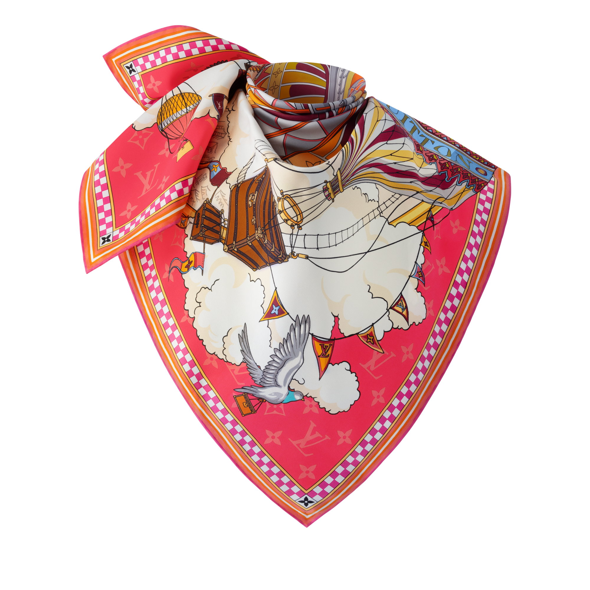 S00 액세서리 실크 스퀘어 & 방도 프롬 더 클라우드 스퀘어 90 | 루이비통 공식 온라인 스토어® (크게 보기)