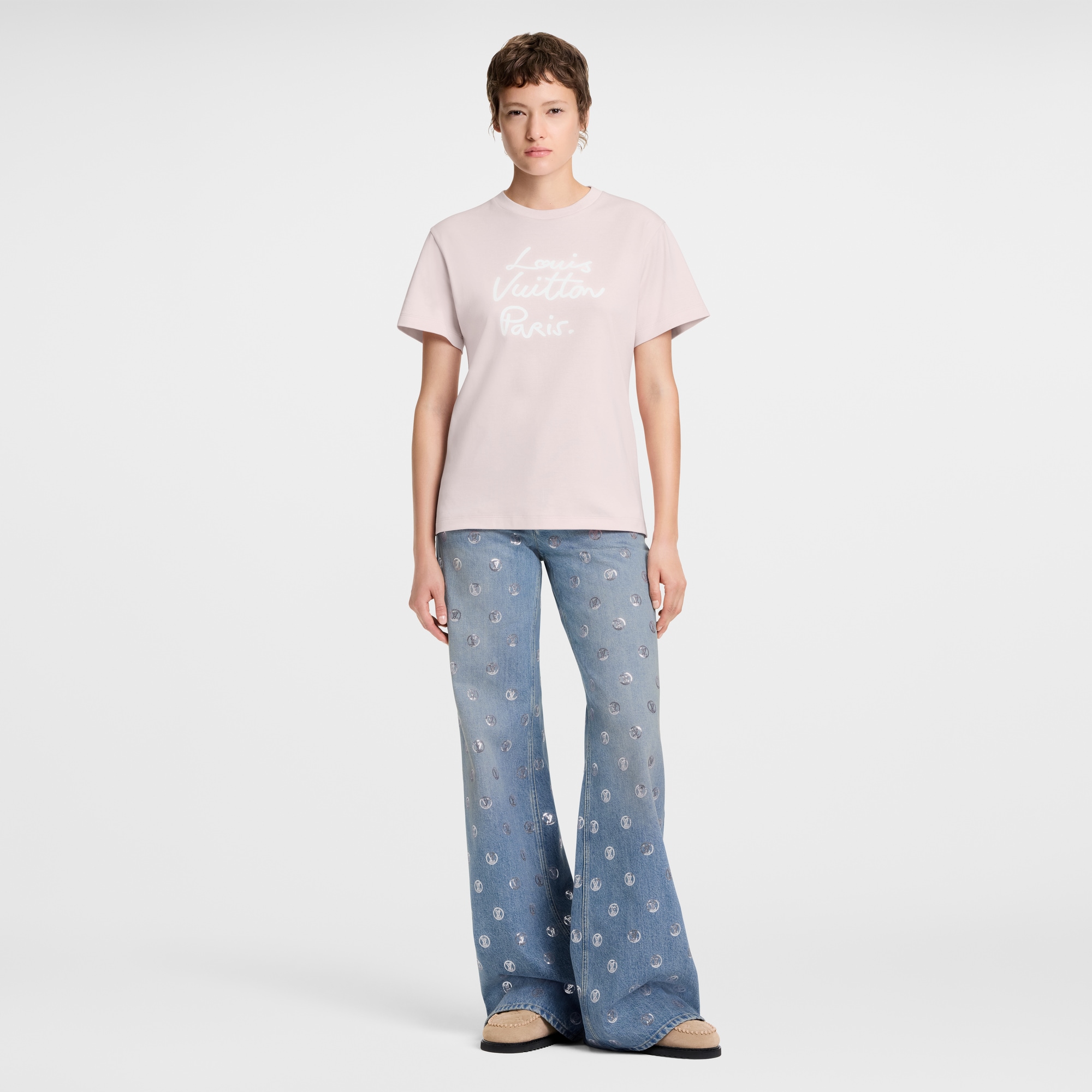  의류 티셔츠 & 블라우스 글로우 시그니처 티셔츠 | 루이비통 공식 온라인 스토어® (크게 보기)