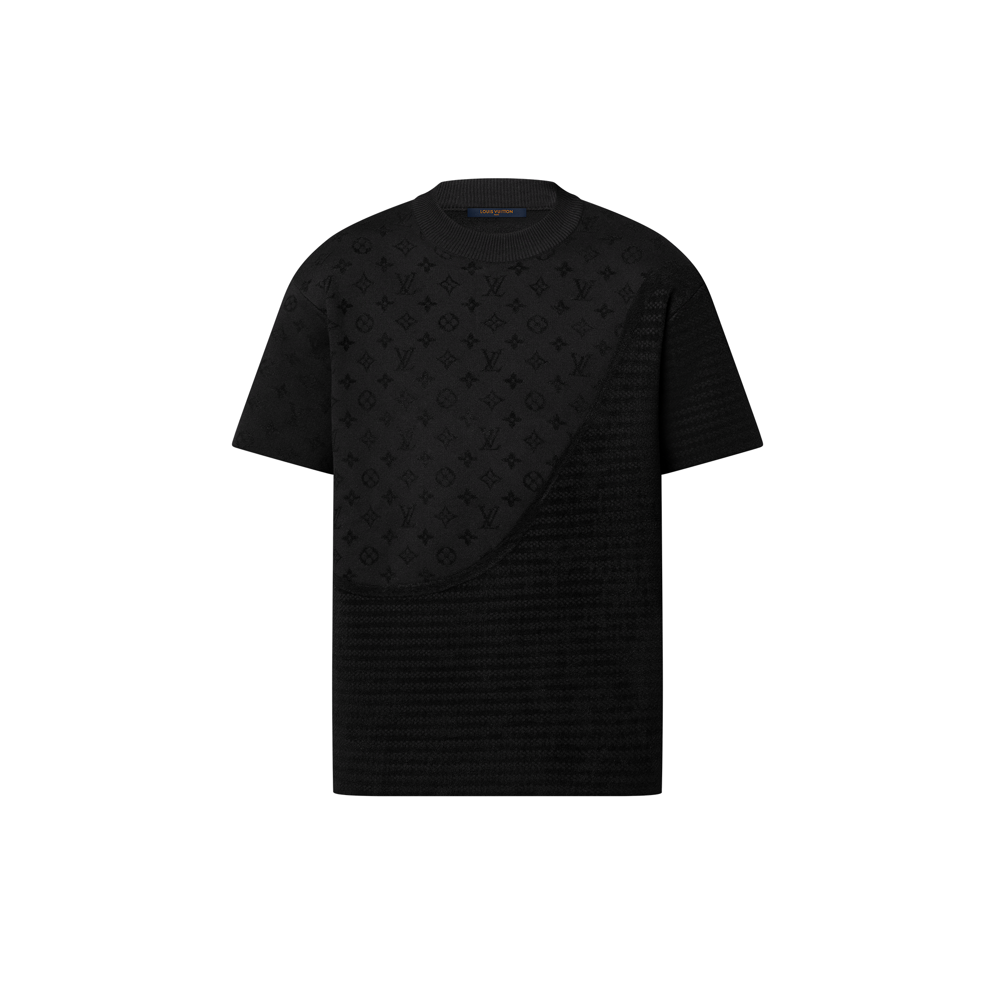  의류 의류 전체 보기 그래픽 자카드 쇼트 슬리브드 크루넥 | 루이비통 공식 온라인 스토어® (크게 보기)