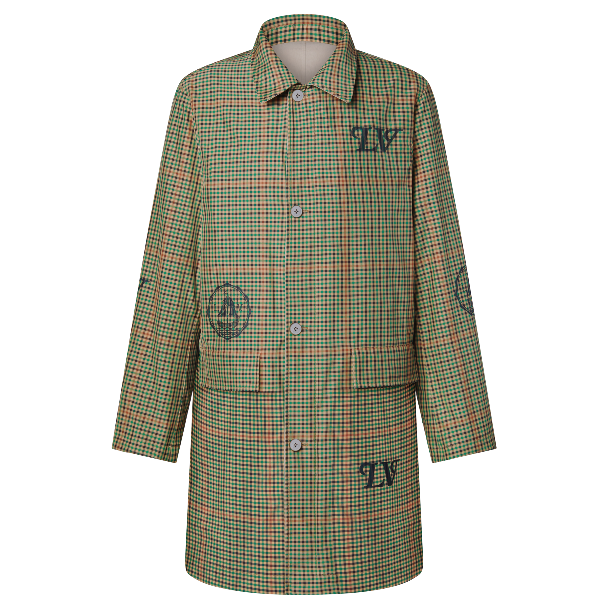  의류 아우터 & 코트 그래픽 리버서블 레인코트 | 루이비통 공식 온라인 스토어® (크게 보기)