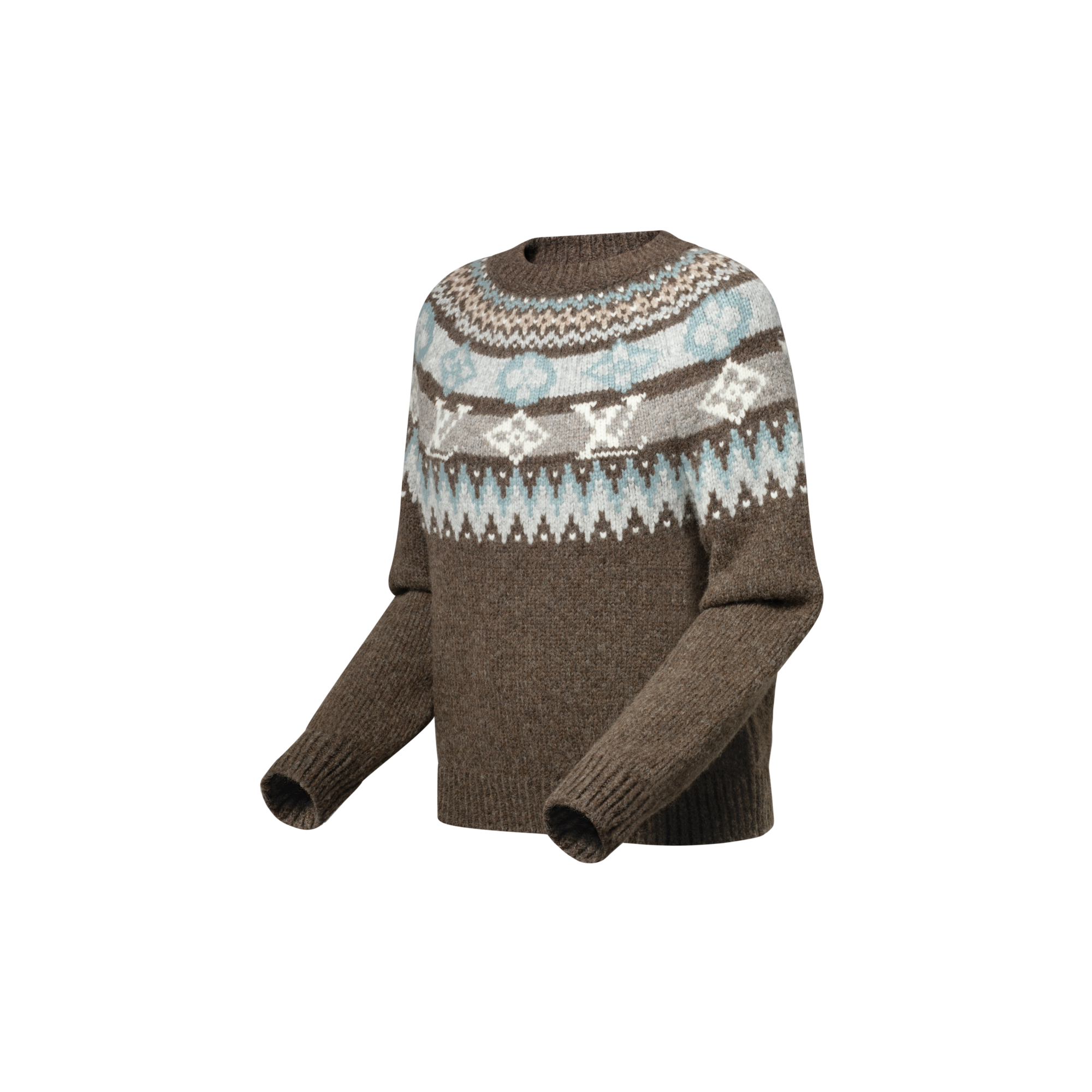  의류 니트웨어 그래픽 시그니처 니트 풀오버 | 루이비통 공식 온라인 스토어® (크게 보기)