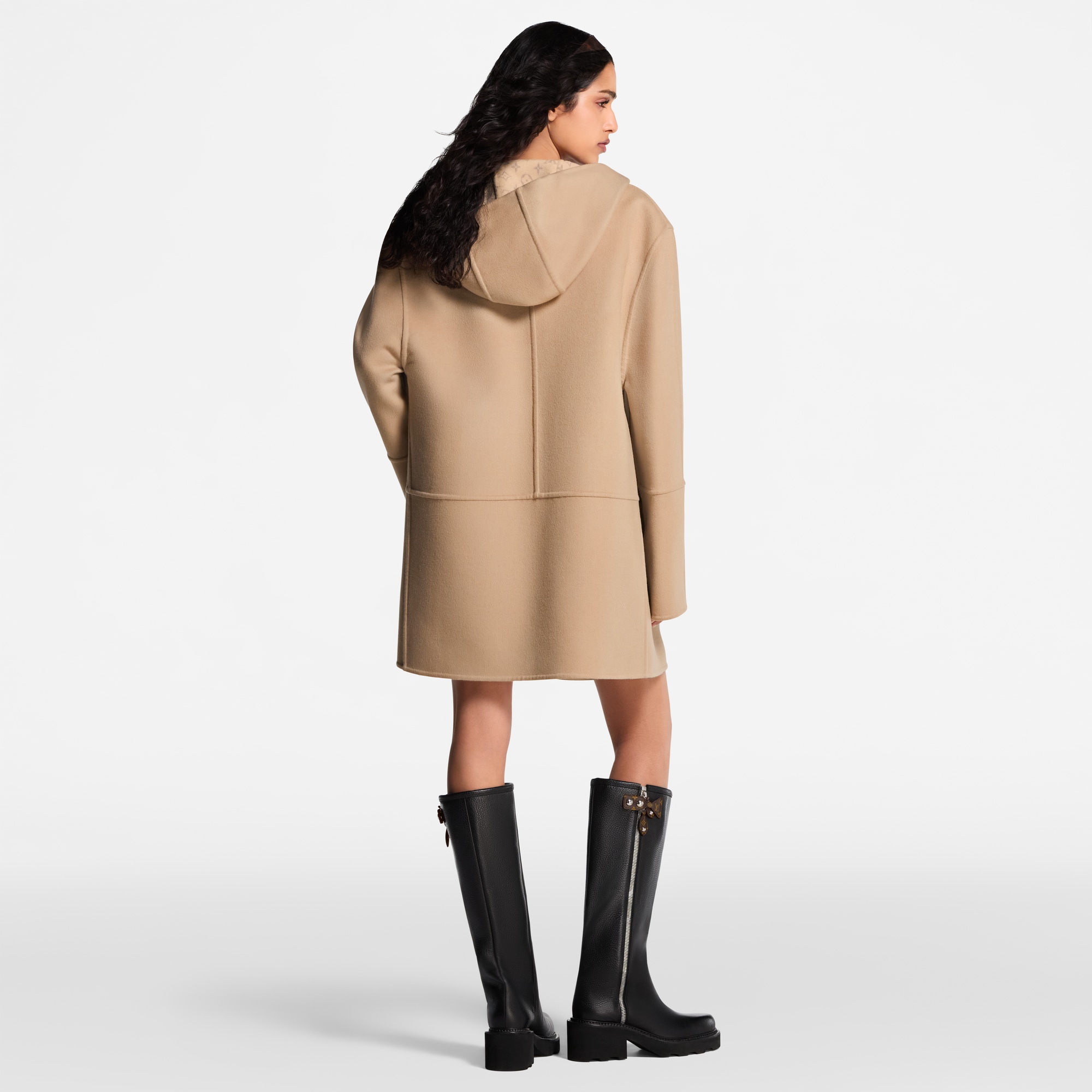  의류 코트 & 재킷 후디드 더블 페이스 집업 코트 | 루이비통 공식 온라인 스토어® (크게 보기)