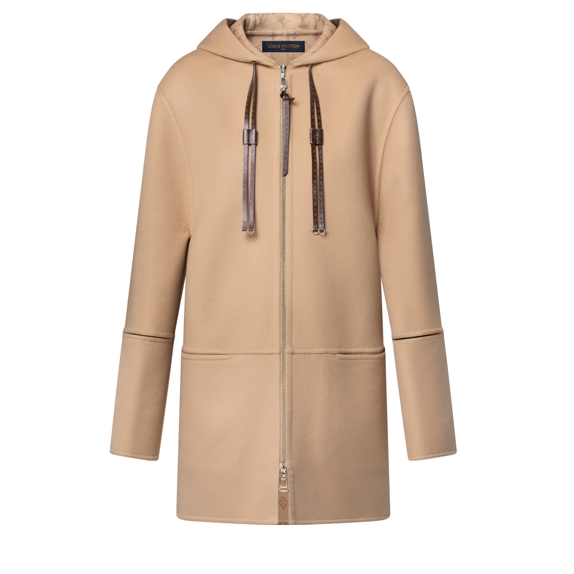  의류 코트 & 재킷 후디드 더블 페이스 집업 코트 | 루이비통 공식 온라인 스토어® (크게 보기)
