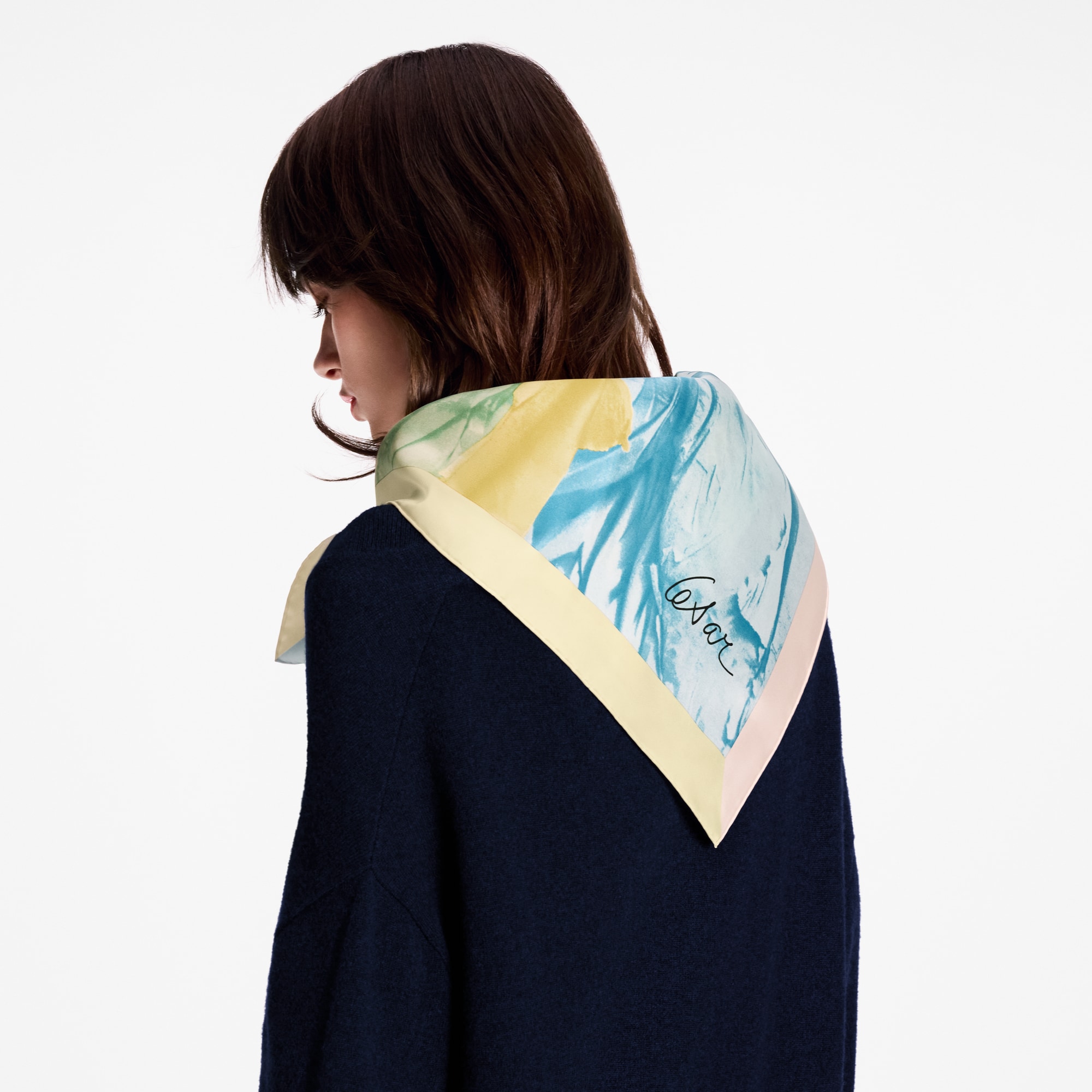 S00 액세서리 실크 스퀘어 & 방도 임프레션스 멜레 - 세자르 스퀘어 90 | 루이비통 공식 온라인 스토어® (크게 보기)