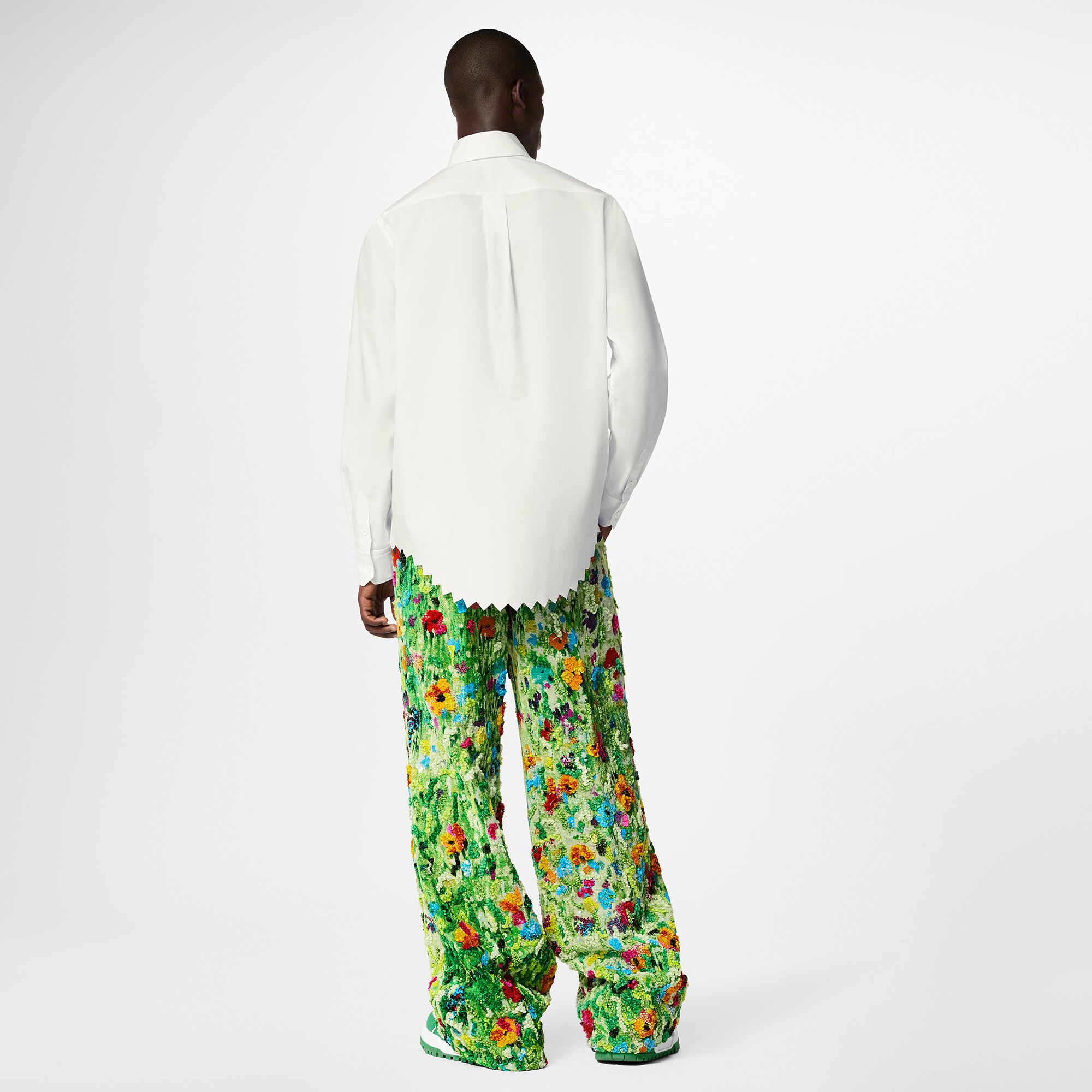  Discontinued Product Obs 3 노티드 칼라 롱 슬리브드 셔츠 | 루이비통 공식 온라인 스토어® (크게 보기)