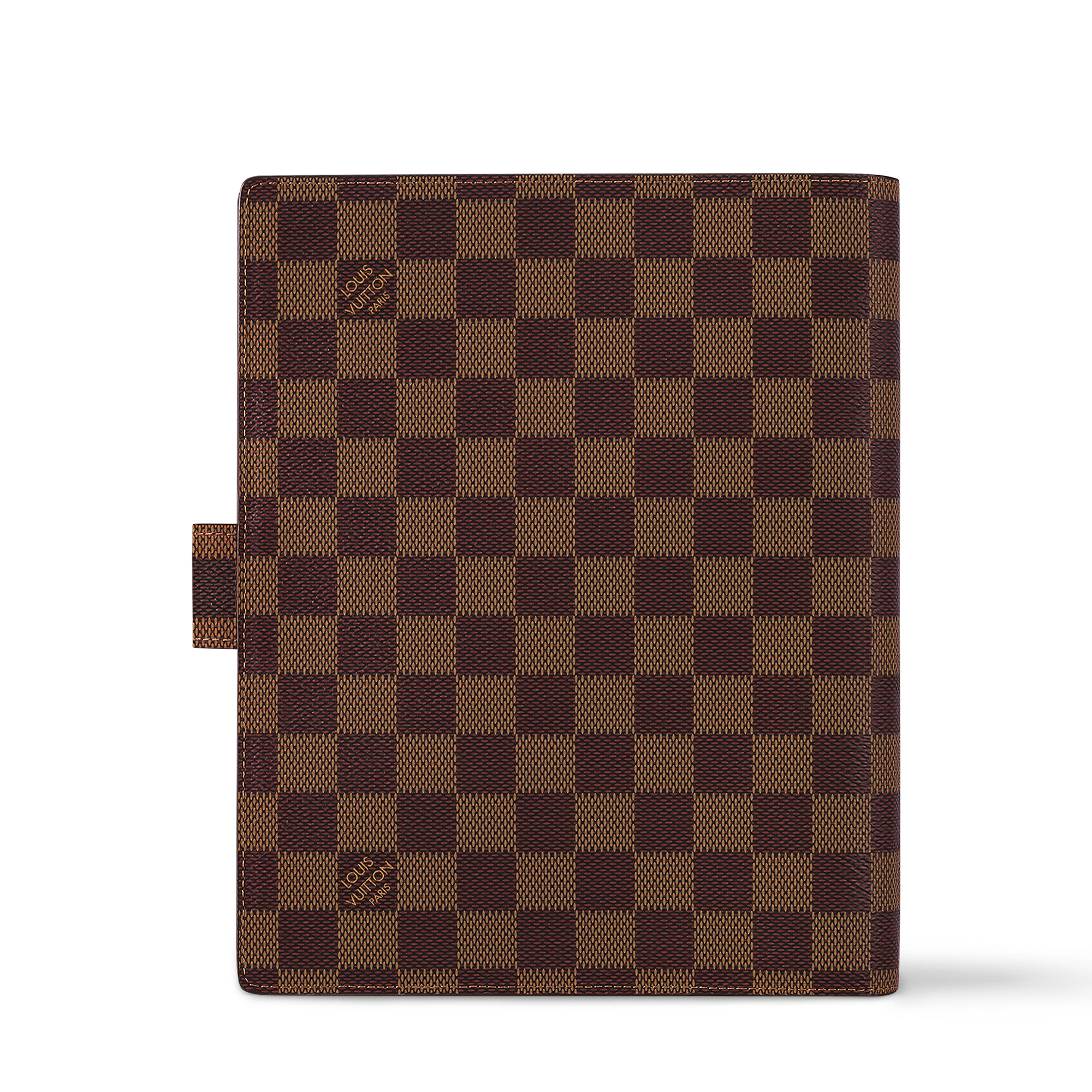 다미에 에벤 개인 맞춤 가죽 제품 } 라지 링 아젠다 커버 | 루이비통 공식 온라인 스토어® (크게 보기)