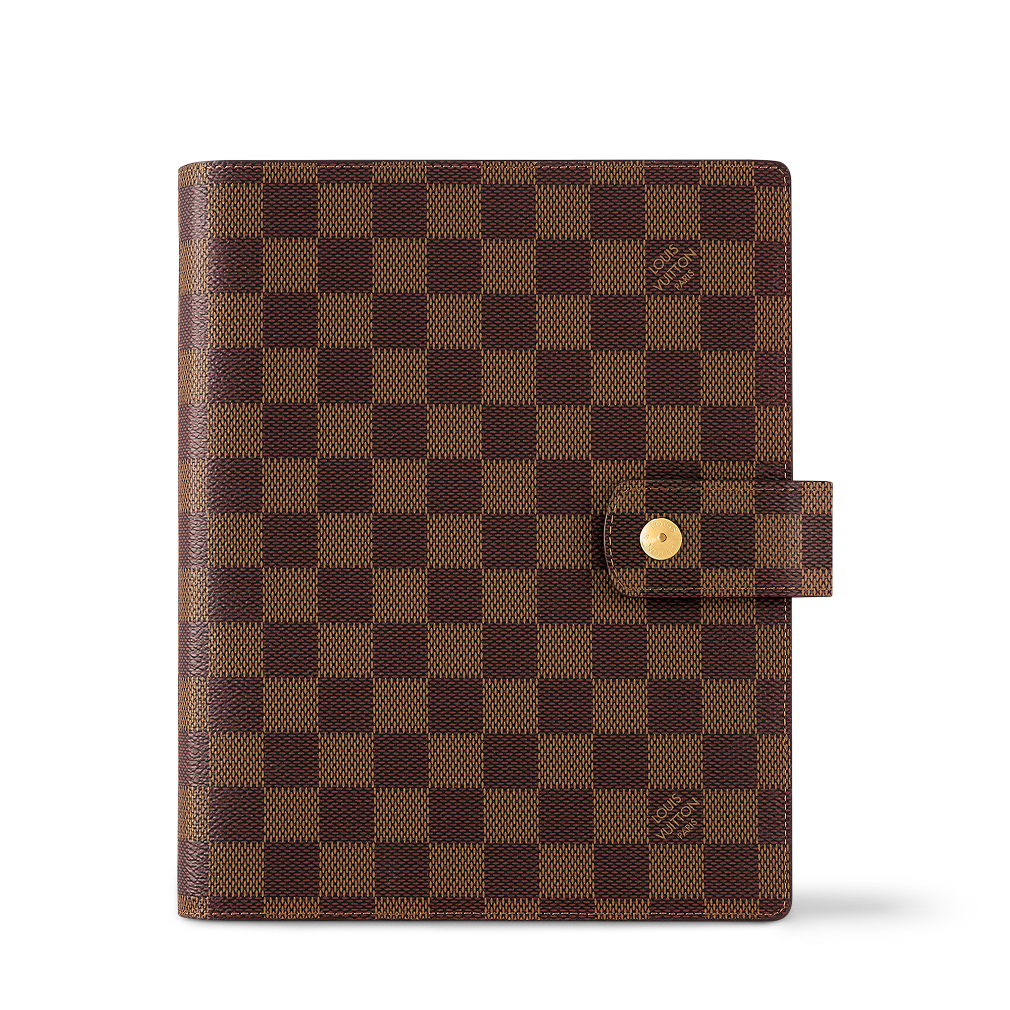 다미에 에벤 개인 맞춤 가죽 제품 } 라지 링 아젠다 커버 | 루이비통 공식 온라인 스토어® (크게 보기)