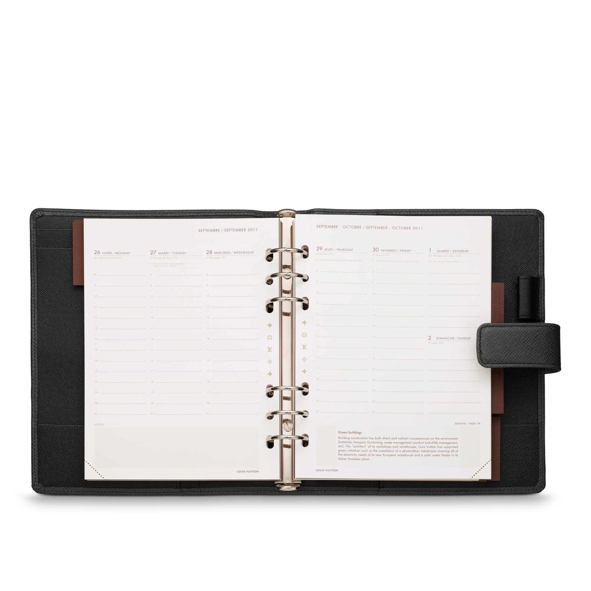 타이가 북 & 오피스 액세서리 오피스 액세서리 라지 링 아젠다 커버 | 루이비통 공식 온라인 스토어® (크게 보기)