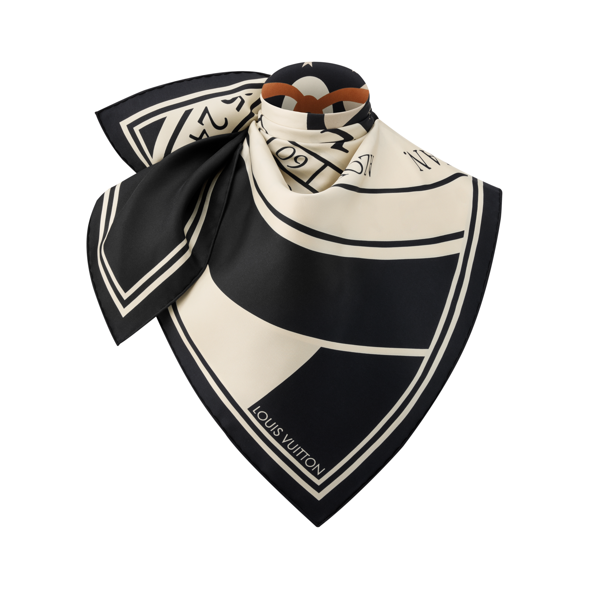 S00 액세서리 실크 스퀘어 & 방도 르 떵 당 보야주 스퀘어 90 | 루이비통 공식 온라인 스토어® (크게 보기)