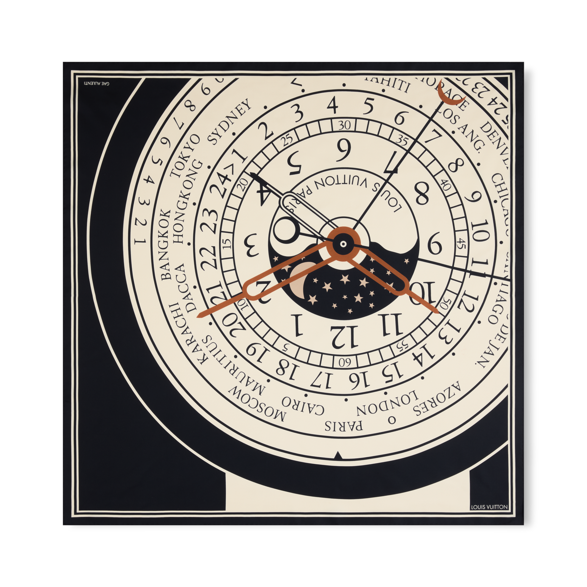 S00 액세서리 실크 스퀘어 & 방도 르 떵 당 보야주 스퀘어 90 | 루이비통 공식 온라인 스토어® (크게 보기)