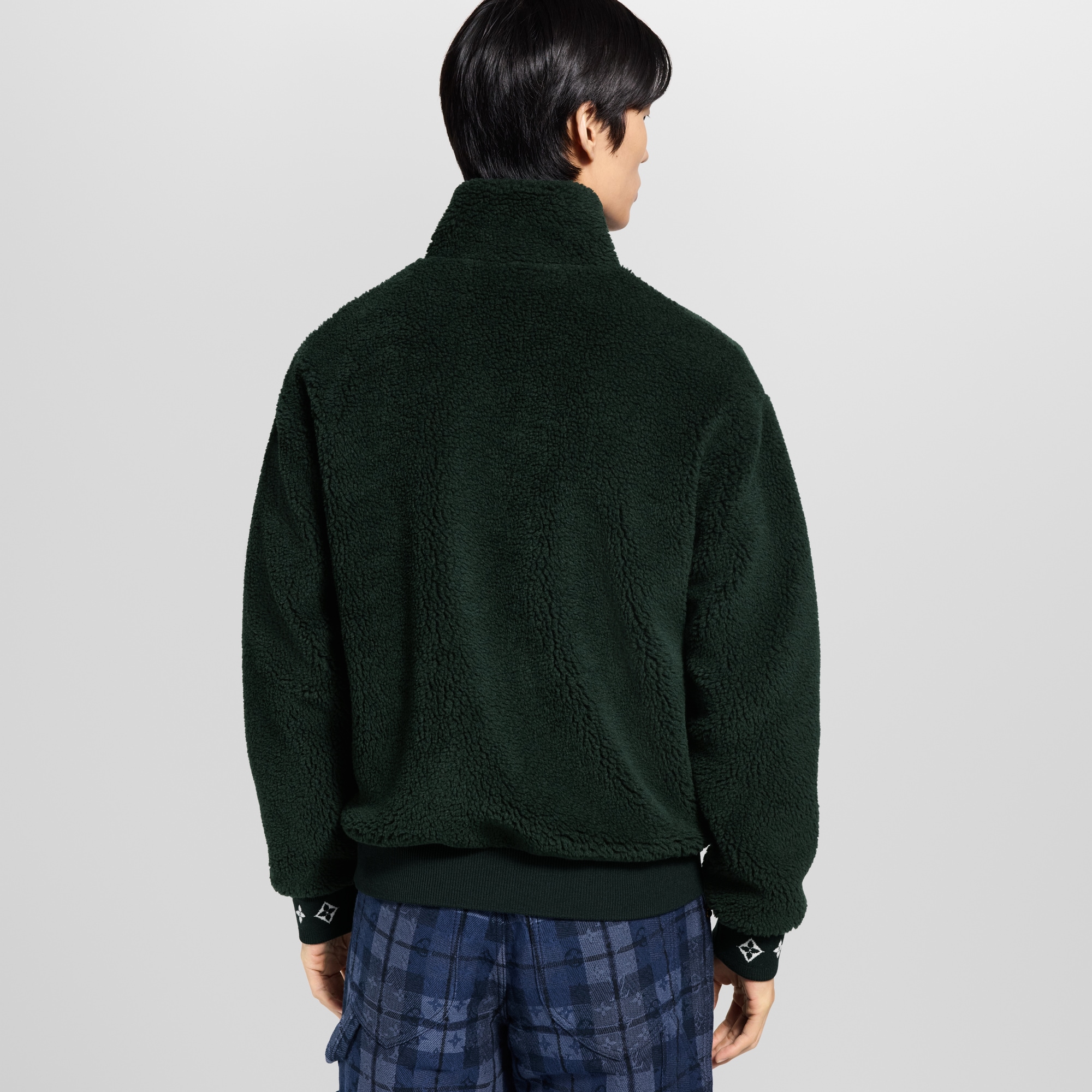  의류 의류 전체 보기 레더 패치 플리스 블루종 | 루이비통 공식 온라인 스토어® (크게 보기)