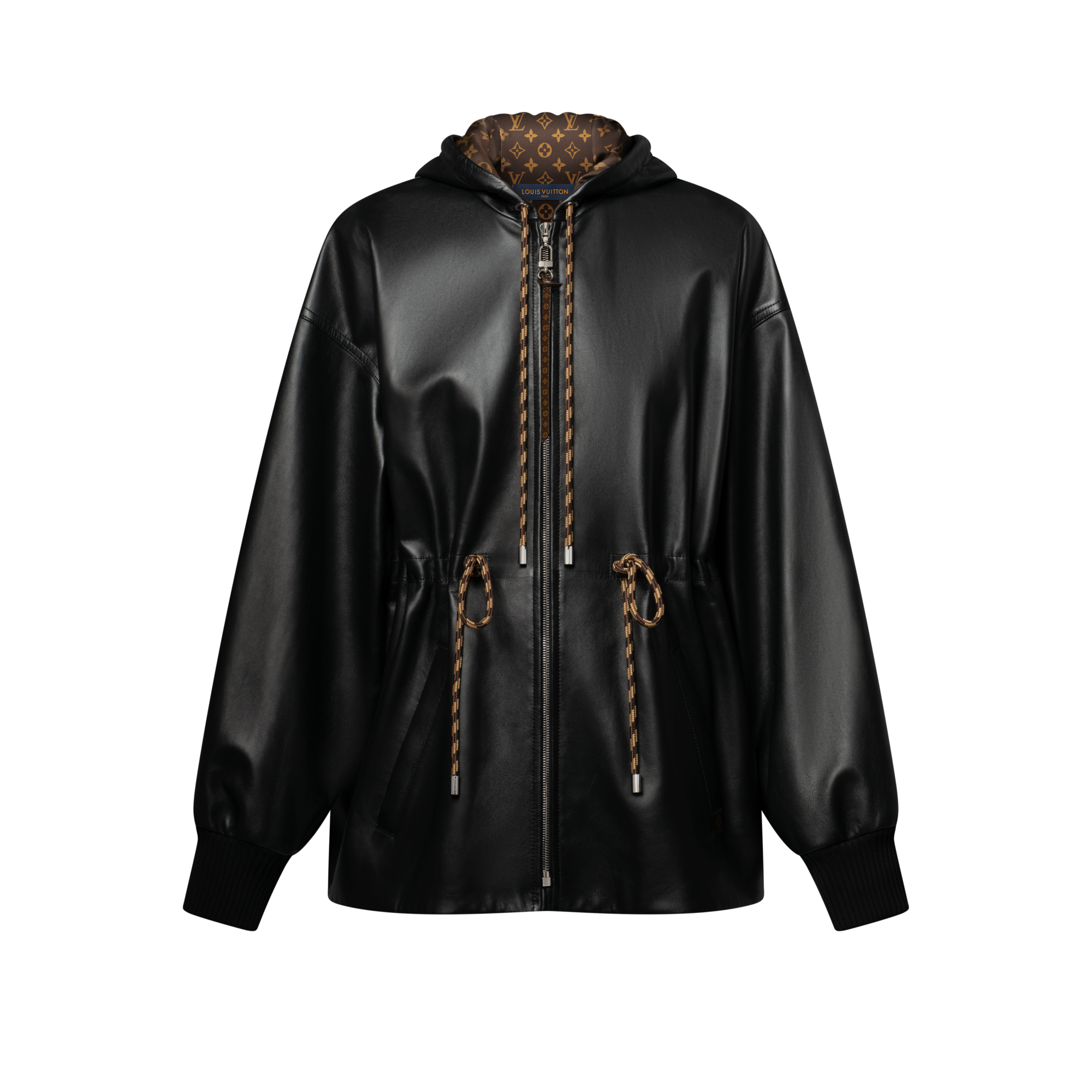  의류 코트 & 재킷 레더 페플럼 파카 | 루이비통 공식 온라인 스토어® (크게 보기)