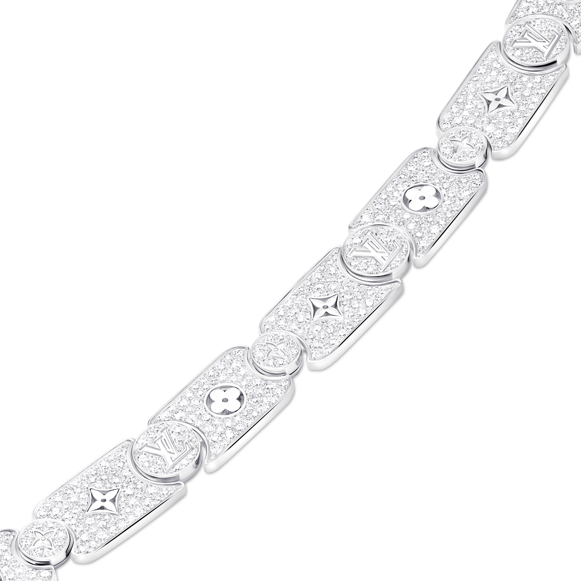  카테고리 목걸이 & 펜던트 레 가스통 비통 (Les Gastons Vuitton) 마스터피스 구르메트 목걸이, 화이트 골드와 다이아몬드 | 루이비통 공식 온라인 스토어® (크게 보기)