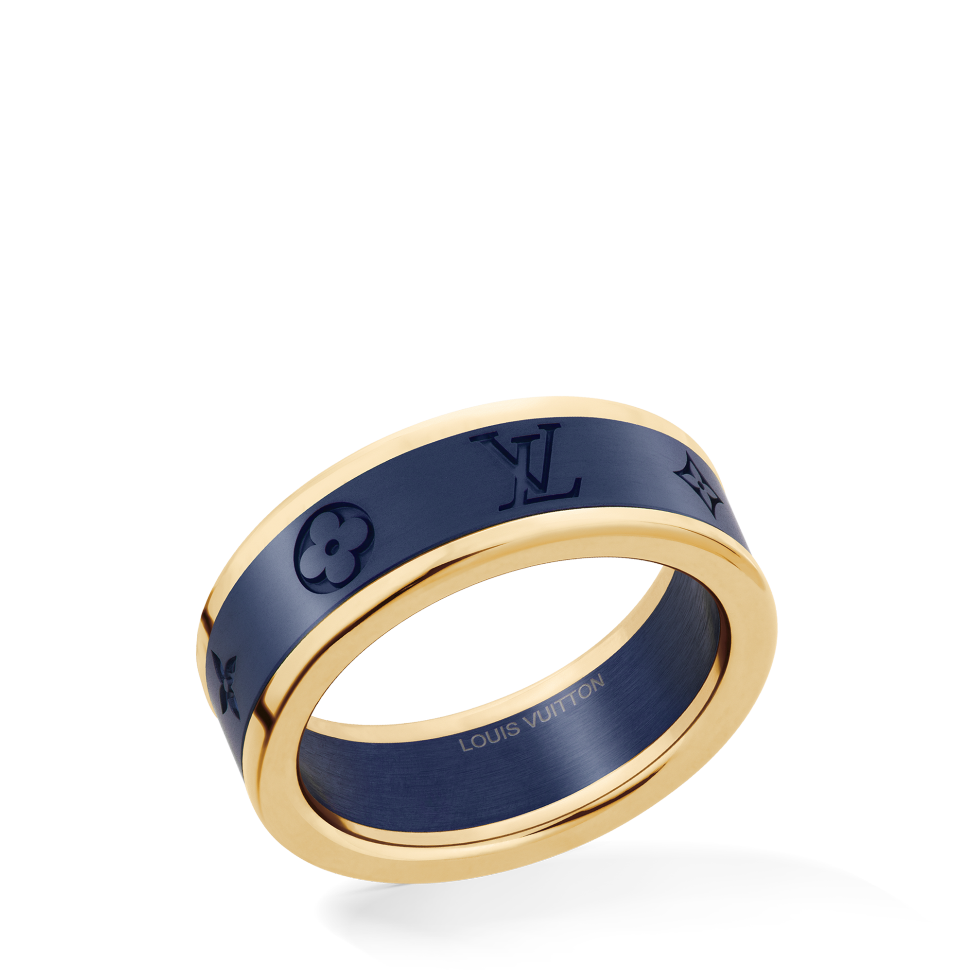  카테고리 반지 레 가스통 비통 (Les Gastons Vuitton) 스몰 반지, 옐로우 골드와 티타늄 | 루이비통 공식 온라인 스토어® (크게 보기)