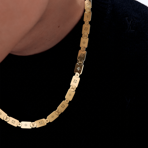 주얼리 목걸이 & 펜던트 레 가스통 비통 (Les Gastons Vuitton) 구르메트 목걸이, 옐로우 골드 | 루이비통 공식 온라인 스토어® (크게 보기)