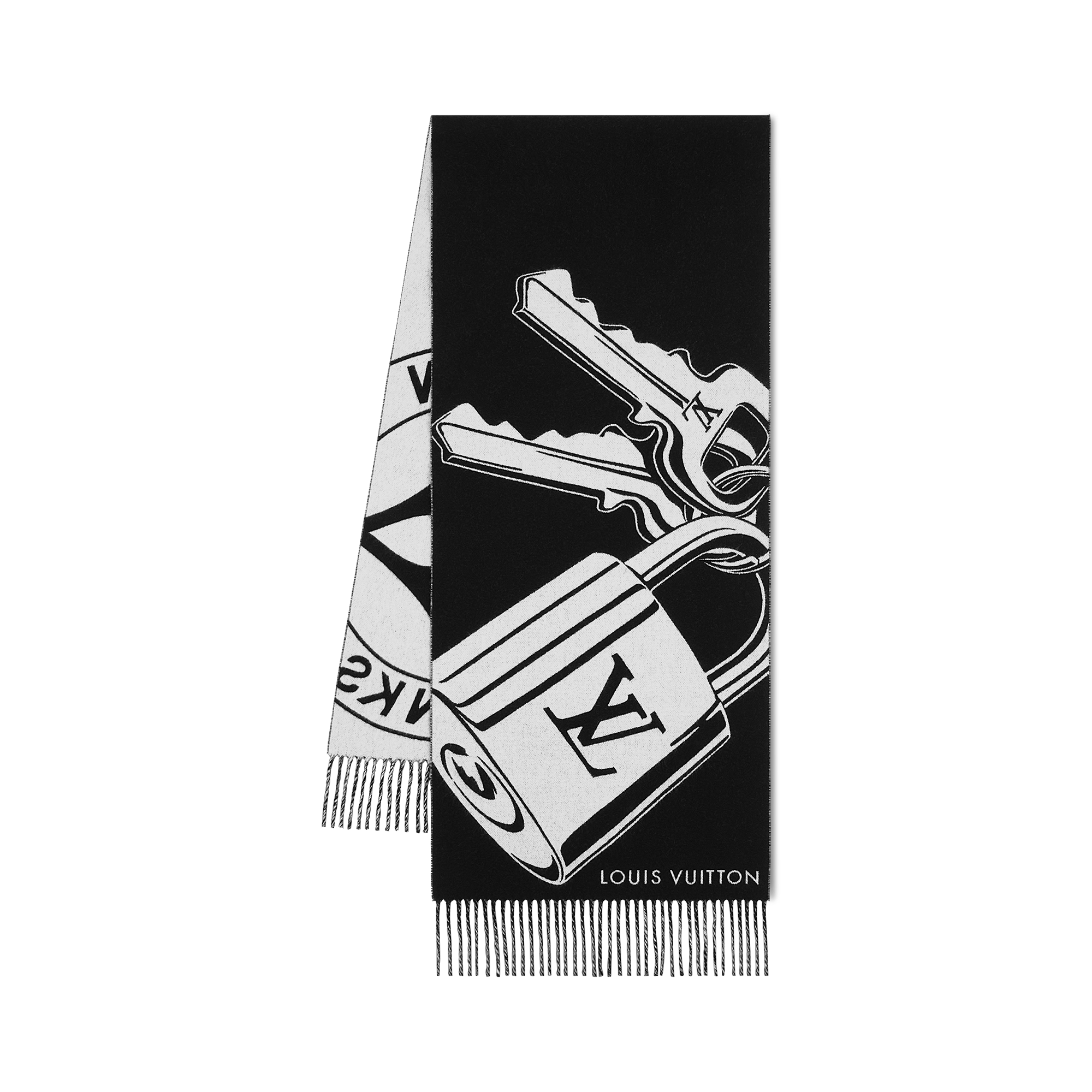 S00 액세서리 스카프 락 앤드 키 스카프 | 루이비통 공식 온라인 스토어® (크게 보기)