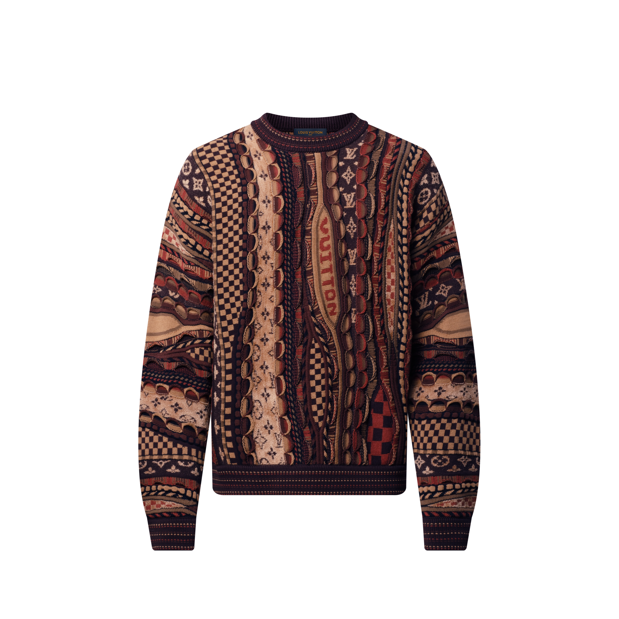  의류 의류 전체 보기 롱 슬리브드 크루넥 | 루이비통 공식 온라인 스토어® (크게 보기)