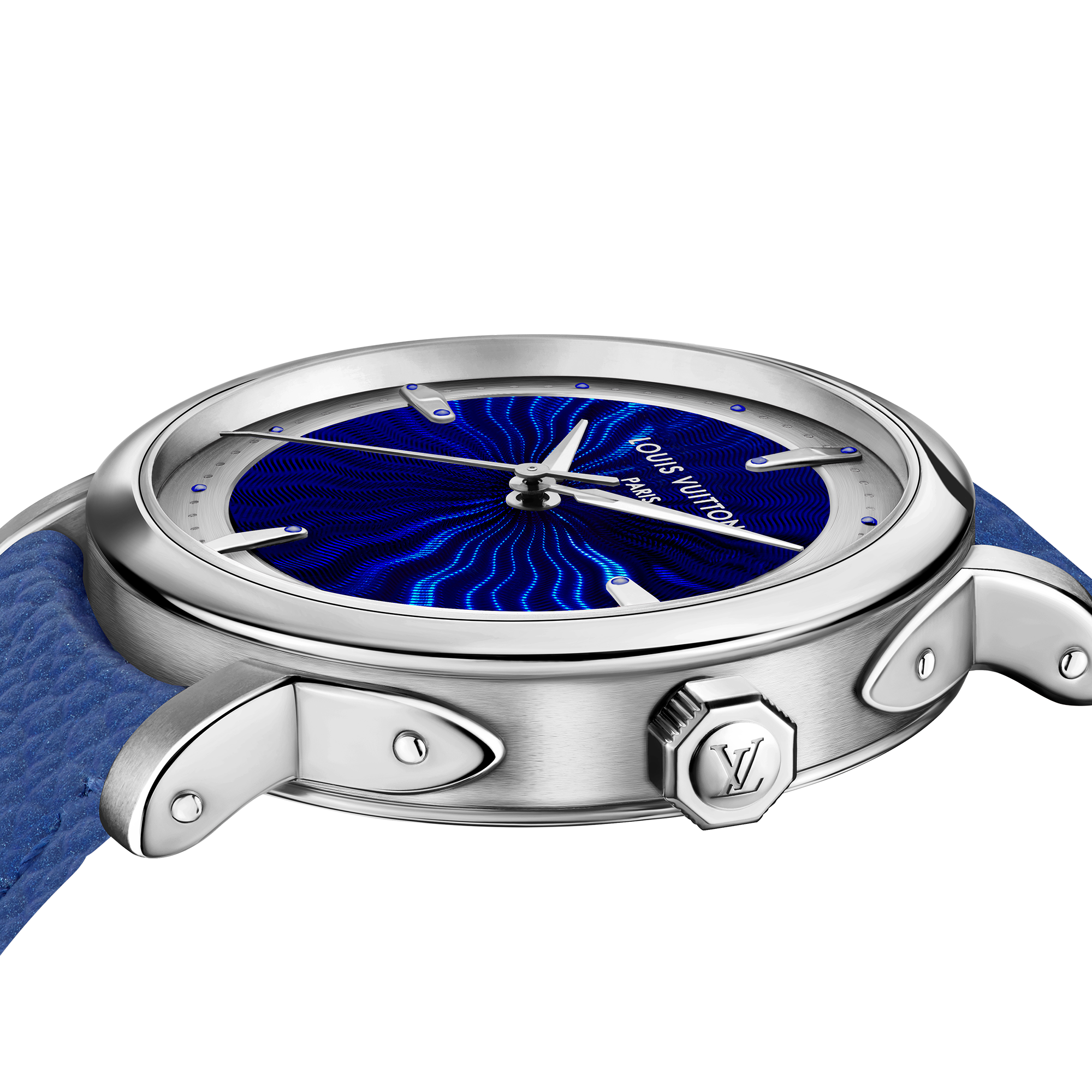  워치 전체보기 } 루이 비통 에스칼 (Louis Vuitton Escale), 오토매틱, 39mm, 플래티넘 | 루이비통 공식 온라인 스토어® (크게 보기)