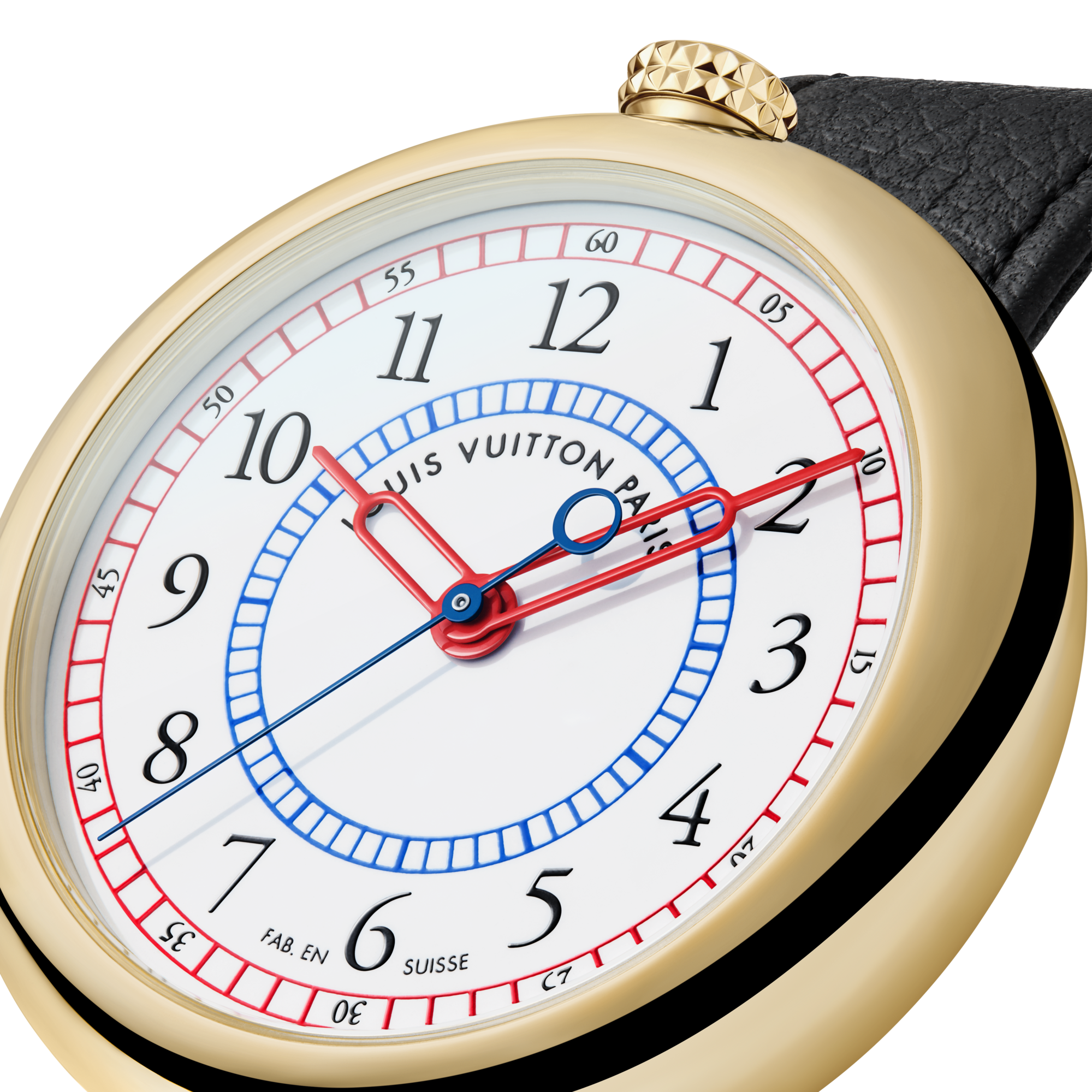  워치 전체보기 } 루이 비통 몬터레이 (Louis Vuitton Monterey) , 오토매틱, 39mm, 옐로우 골드 | 루이비통 공식 온라인 스토어® (크게 보기)