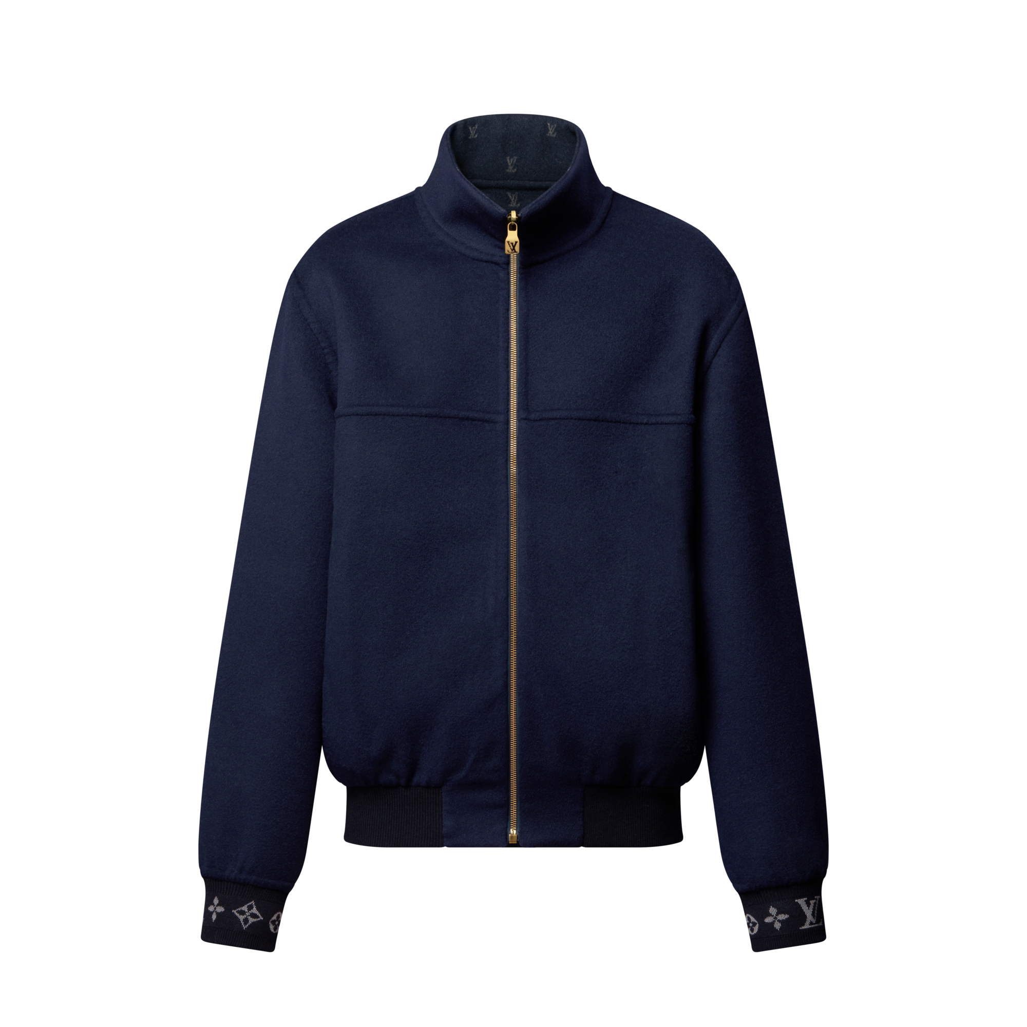  의류 아우터 & 코트 더블 페이스 울 실크 블렌드 리버서블 블루종 | 루이비통 공식 온라인 스토어® (크게 보기)