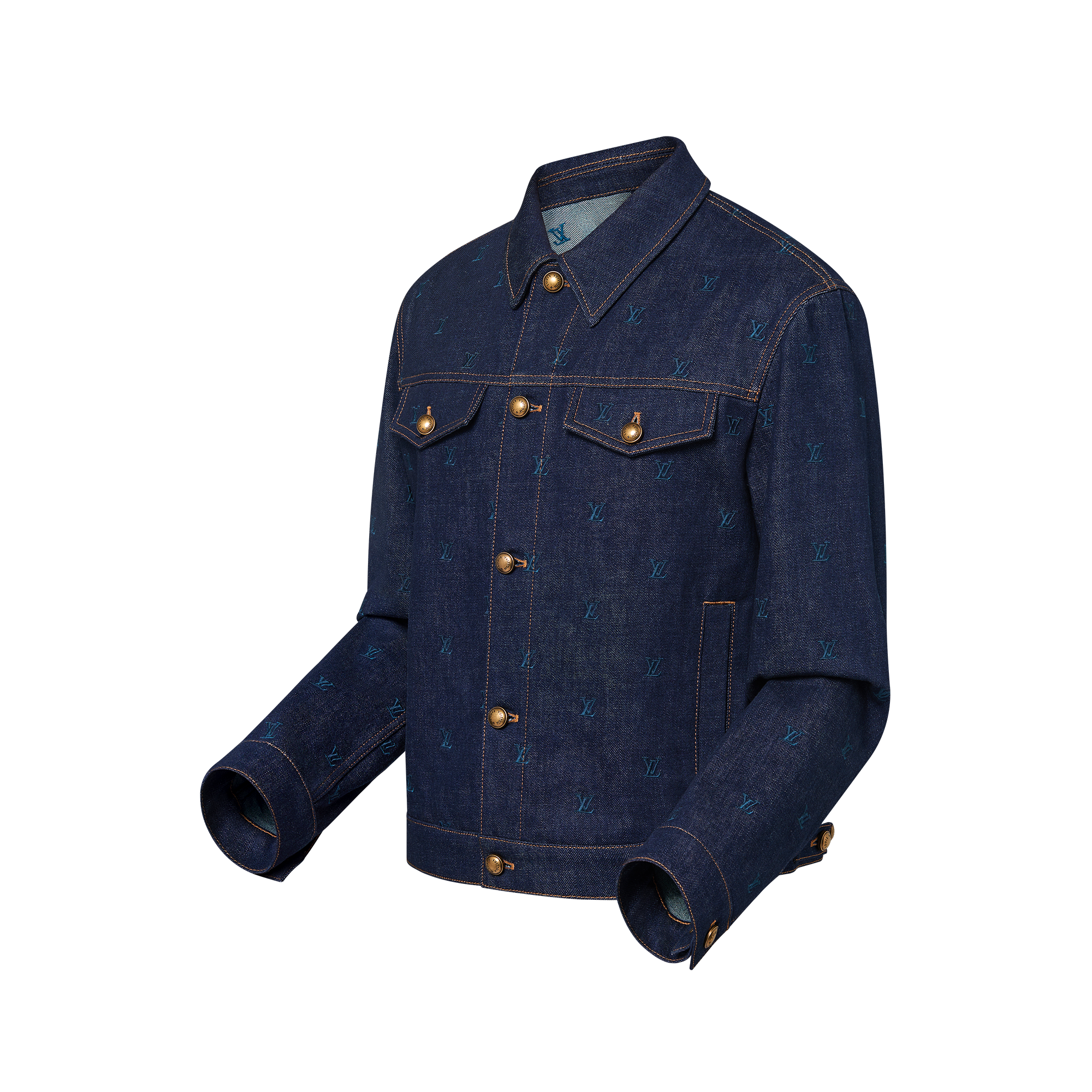 의류 아우터 & 코트 엠브로이더드 데님 블루종 | 루이비통 공식 온라인 스토어® (크게 보기)