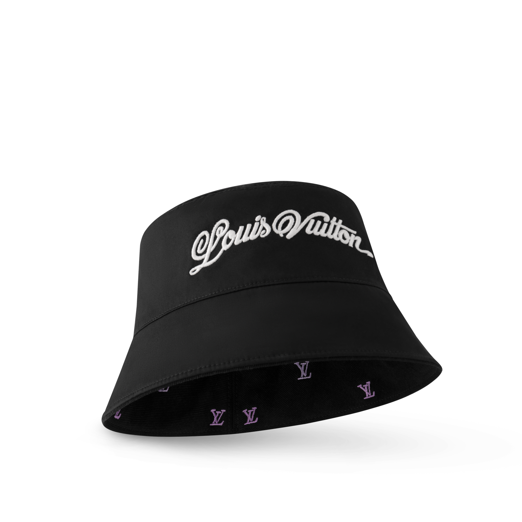 S00 액세서리 모자, 비니 & 장갑 LV 블라종 셰이딩 데님 (LV Blason Shading Denim) 리버서블 버킷 햇 | 루이비통 공식 온라인 스토어® (크게 보기)
