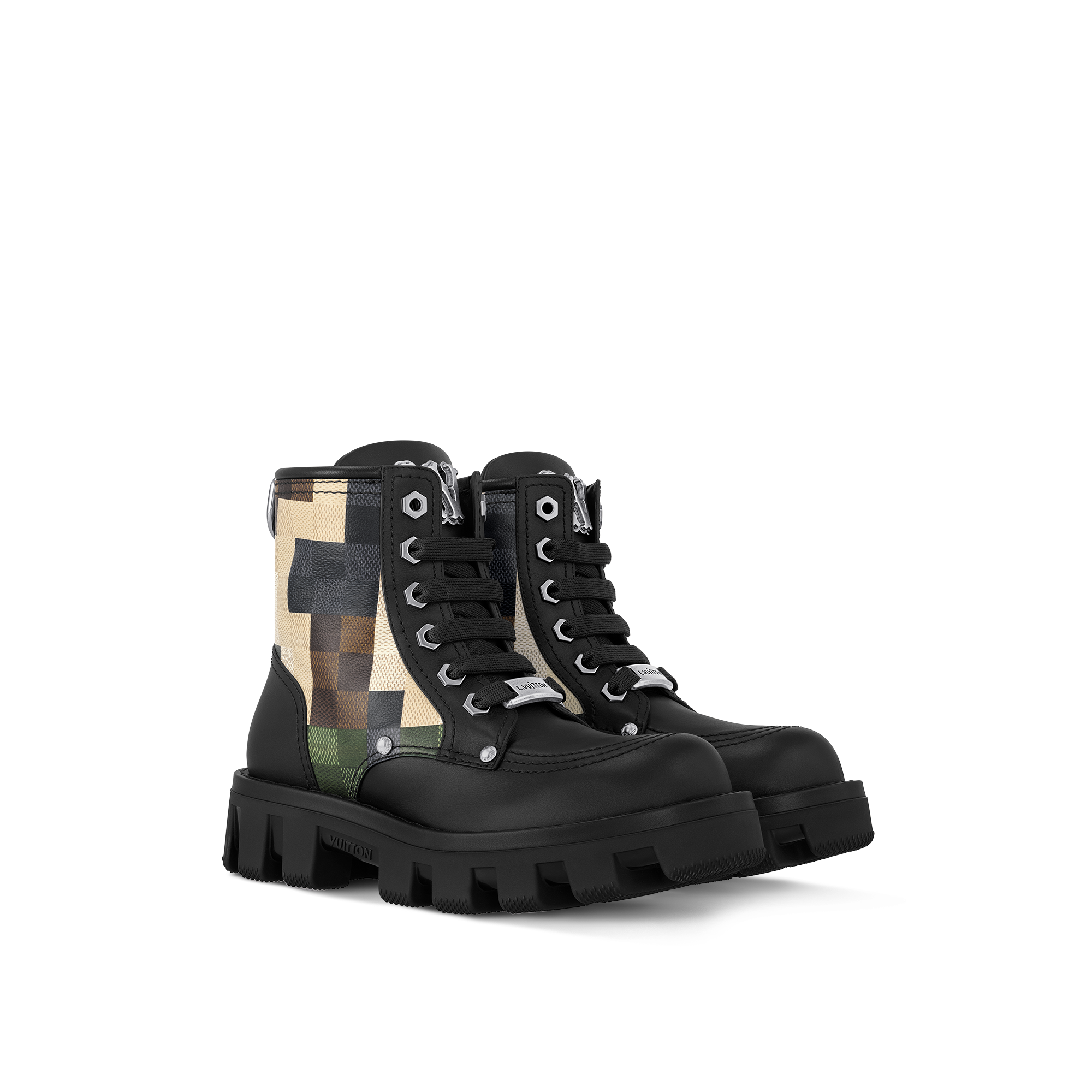  슈즈 부츠 LV 체커 컴뱃 부츠 | 루이비통 공식 온라인 스토어® (크게 보기)