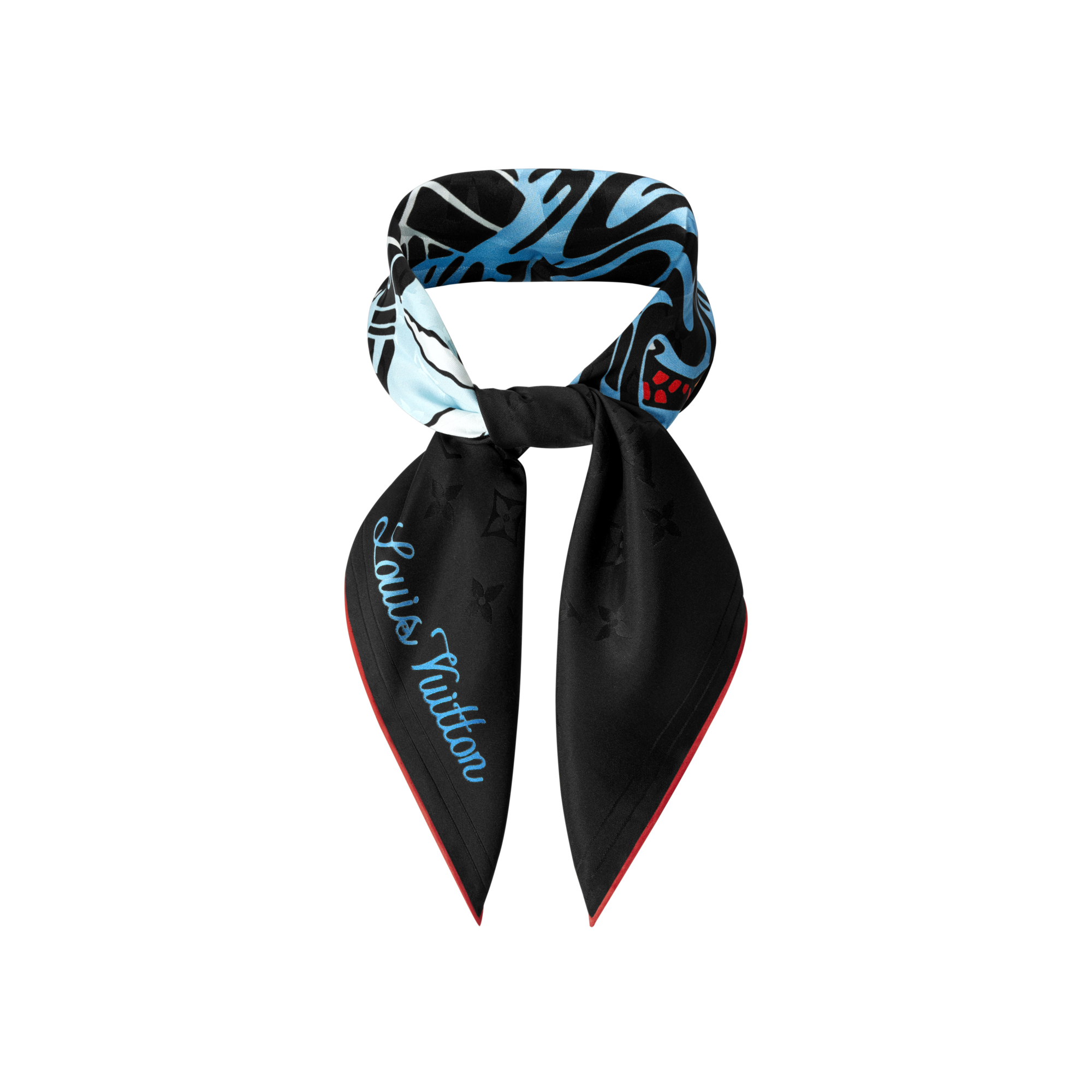 S00 액세서리 실크 & 반다나 LV 시티 스탬프 (LV City Stamp) 반다나 | 루이비통 공식 온라인 스토어® (크게 보기)