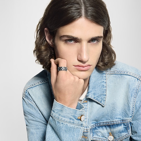 S00 패션 주얼리 반지 LV 다미에 (LV Damier) 반지 | 루이비통 공식 온라인 스토어® (크게 보기)