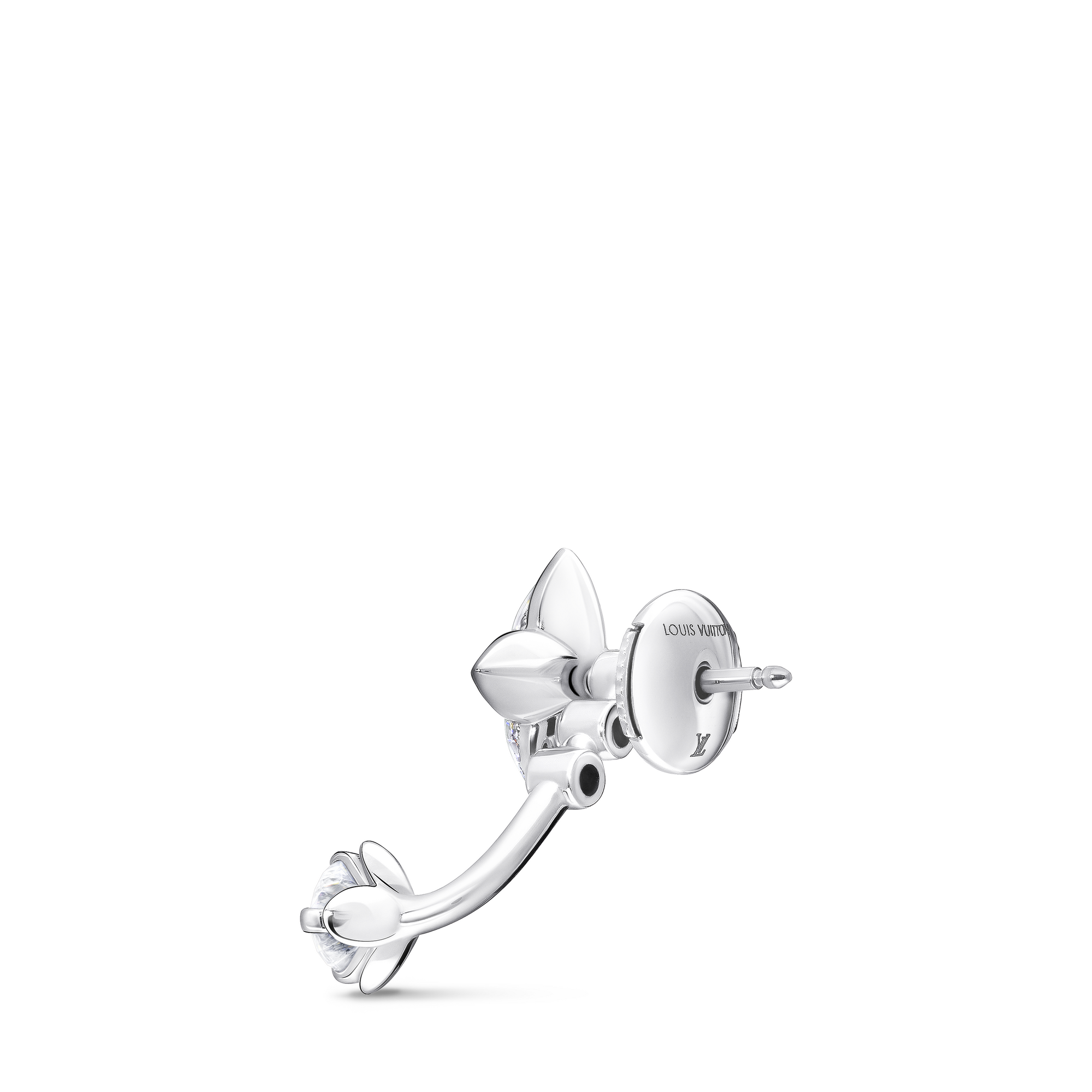  컬렉션 LV 다이아몬드 LV 다이아몬드 (LV Diamonds) 더블 스터드, 라운드 브릴리언트 컷 - 개당 판매 | 루이비통 공식 온라인 스토어® (크게 보기)