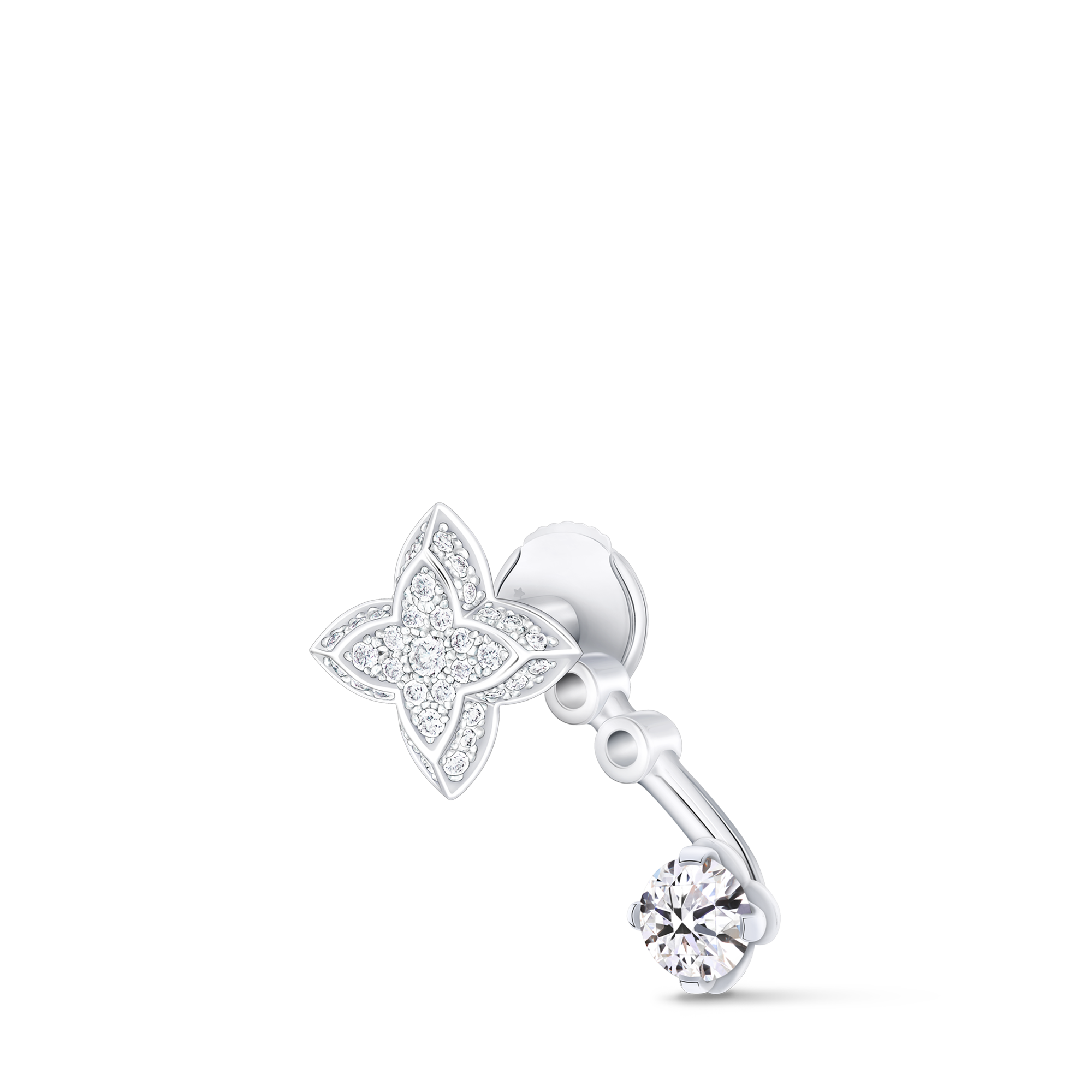  컬렉션 LV 다이아몬드 LV 다이아몬드 (LV Diamonds) 더블 스터드, 라운드 브릴리언트 컷 - 개당 판매 | 루이비통 공식 온라인 스토어® (크게 보기)