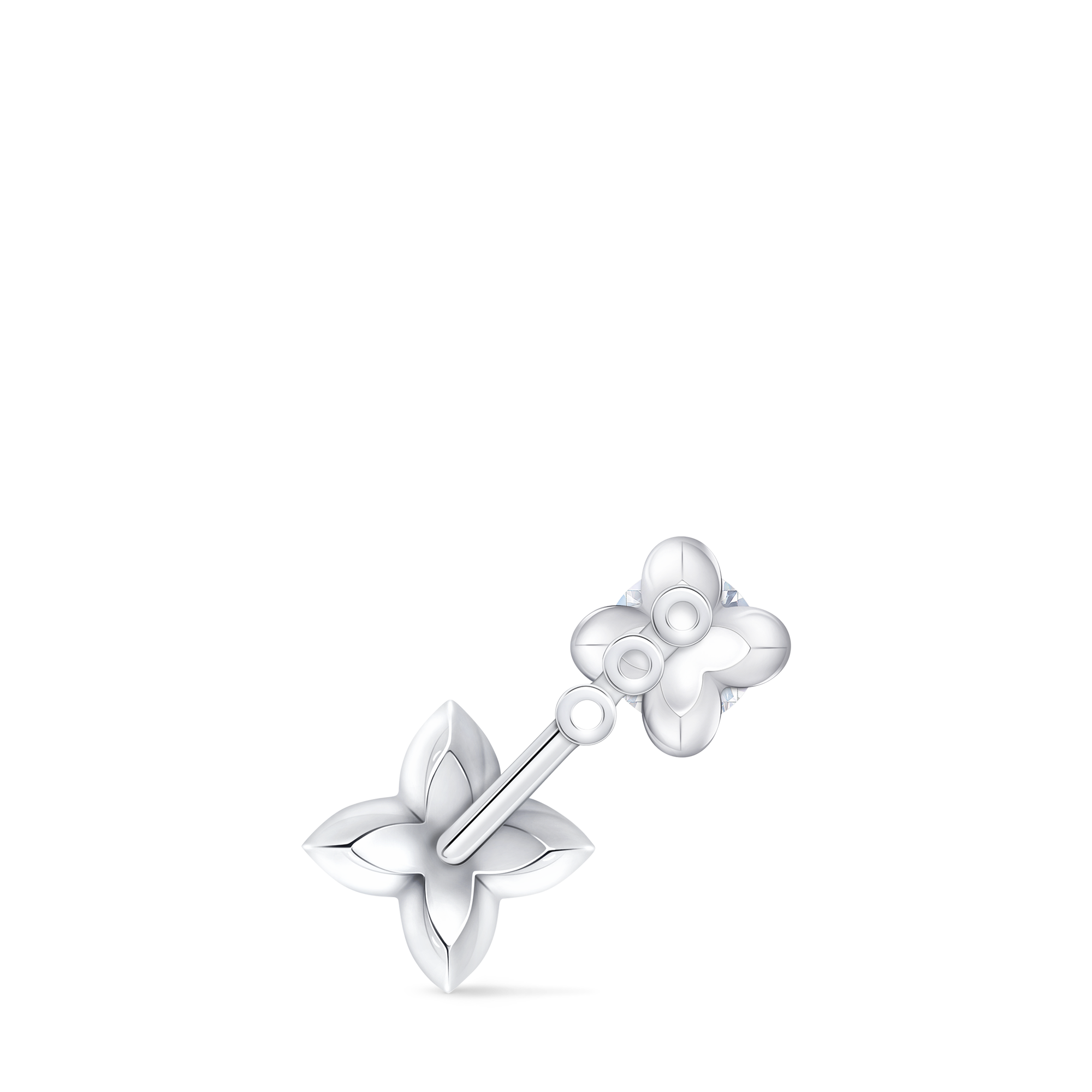  컬렉션 LV 다이아몬드 LV 다이아몬드 (LV Diamonds) 더블 스터드, 라운드 브릴리언트 컷 - 개당 판매 | 루이비통 공식 온라인 스토어® (크게 보기)