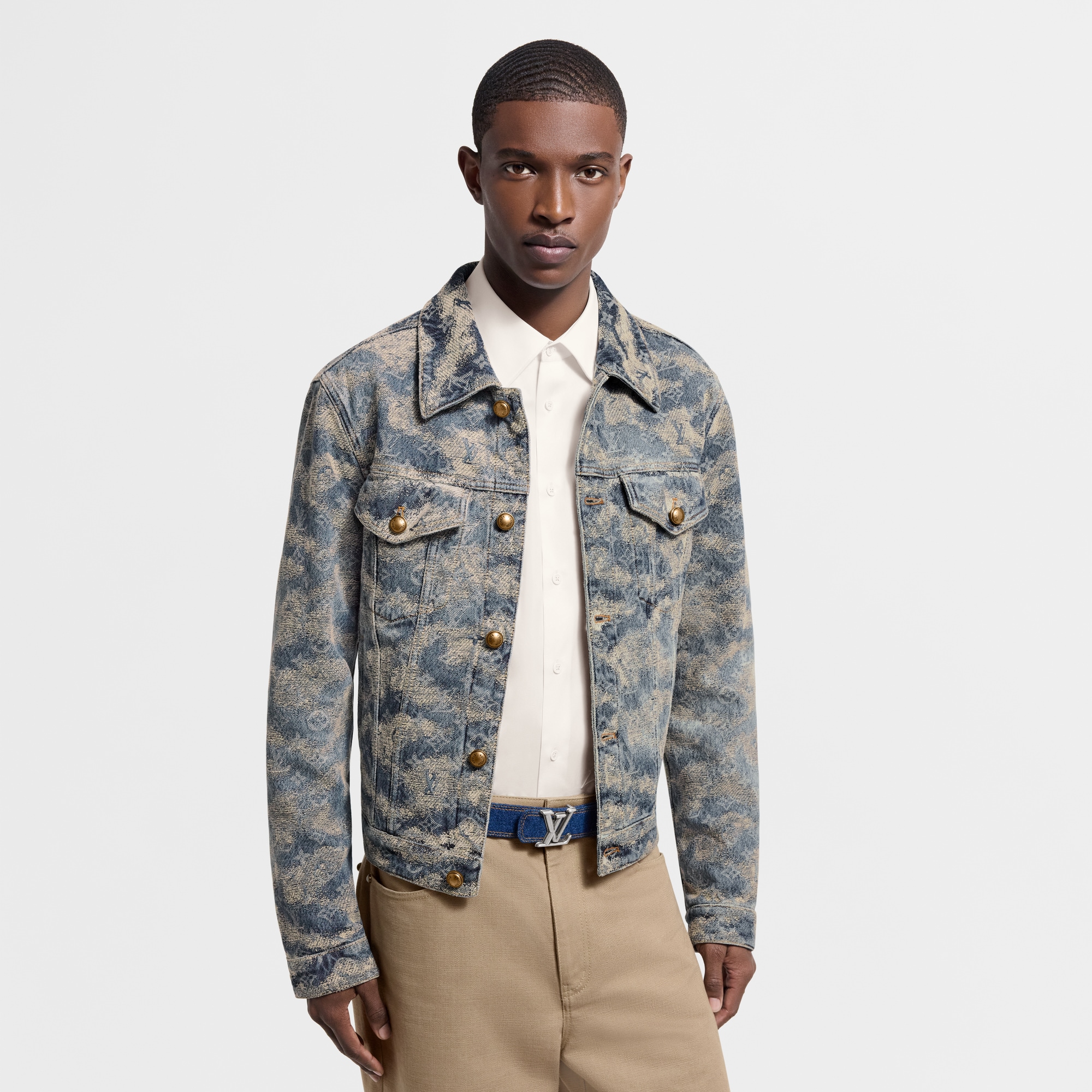  액세서리 벨트 LV 디멘션 (LV Dimension) 데님 35mm 리버서블 벨트 | 루이비통 공식 온라인 스토어® (크게 보기)