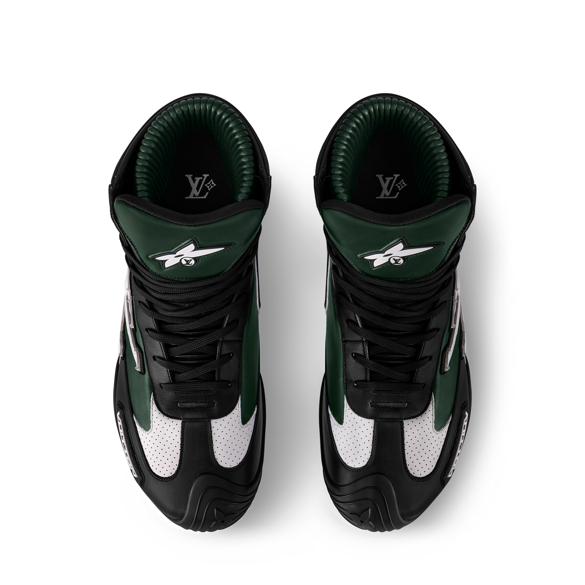  슈즈 스니커즈 LV 풋프린트 레이싱 하이 톱 스니커즈 | 루이비통 공식 온라인 스토어® (크게 보기)
