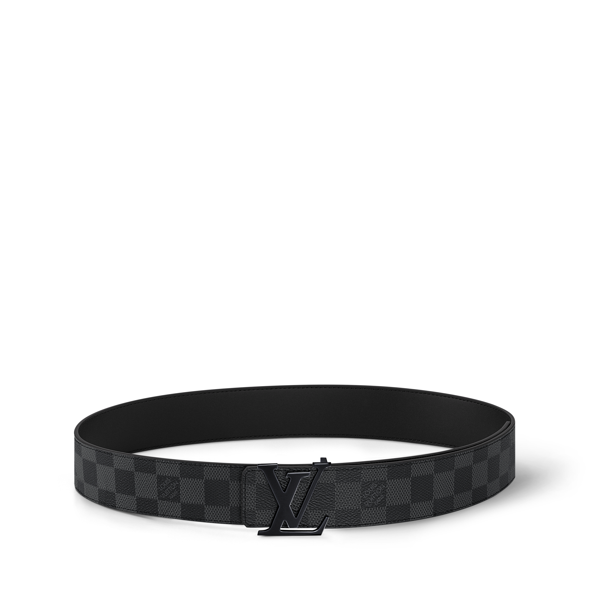 다미에 그라파이트 캔버스 액세서리 벨트 LV 이니셜 40MM 리버서블 벨트 | 루이비통 공식 온라인 스토어® (크게 보기)