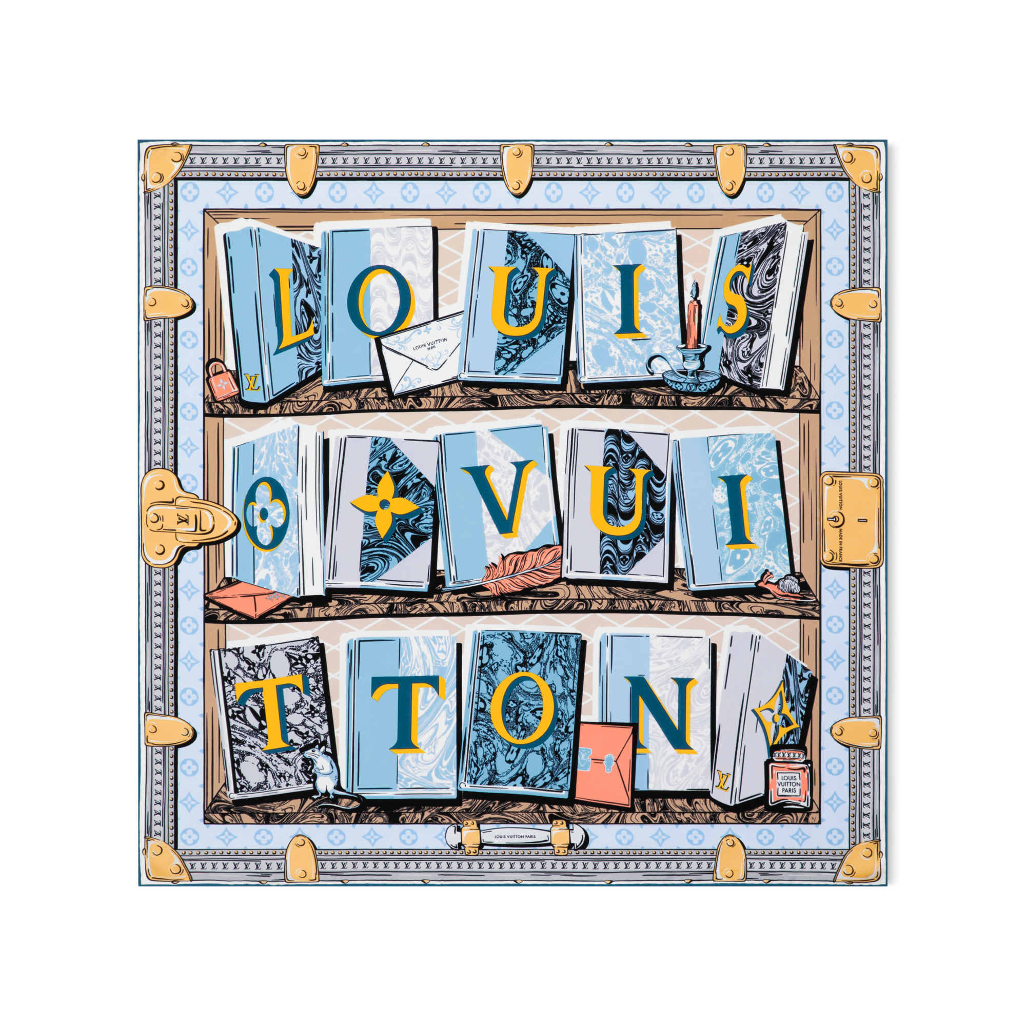 S00 액세서리 실크 스퀘어 & 방도 LV 라이브러리 스퀘어 70 | 루이비통 공식 온라인 스토어® (크게 보기)