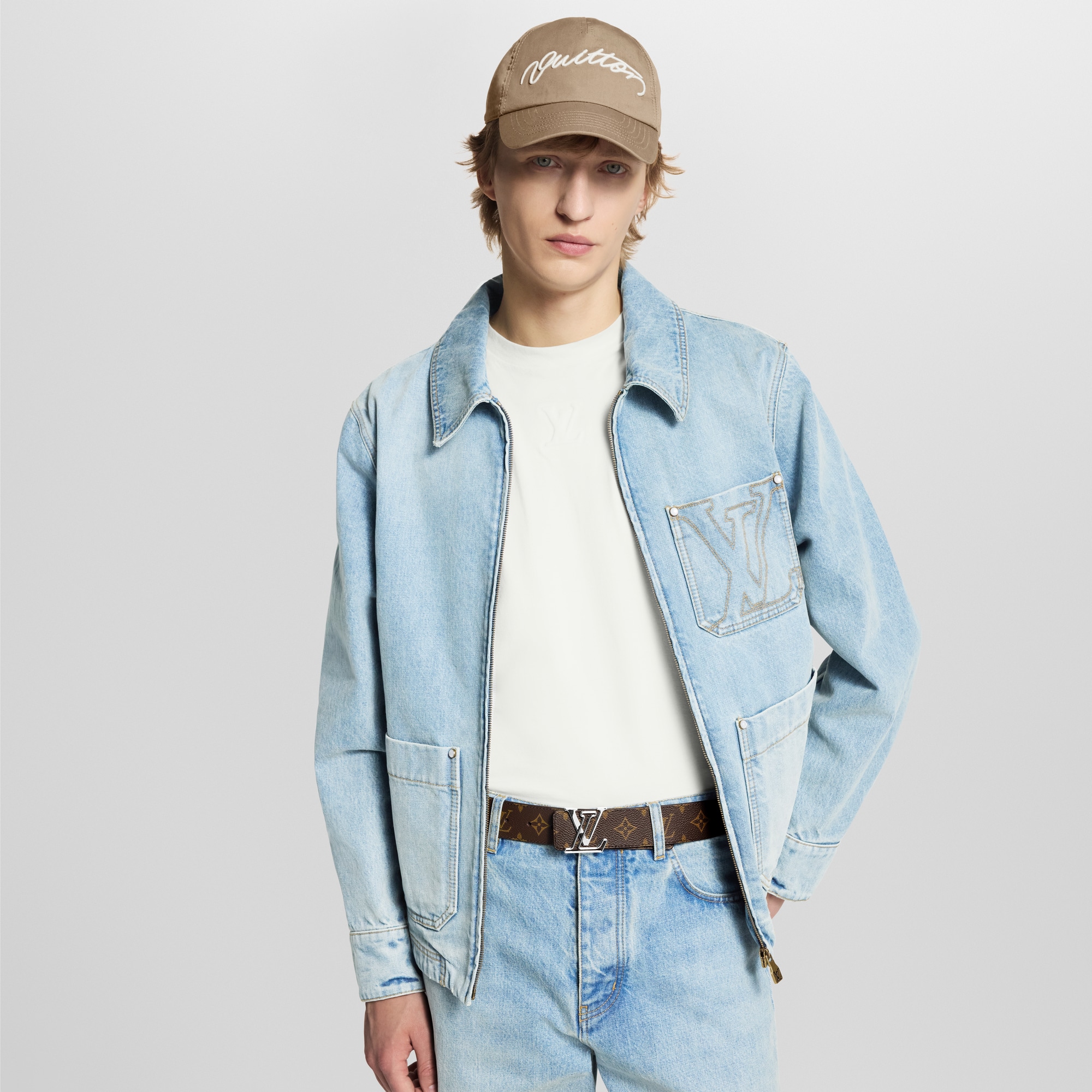 모노그램 액세서리 벨트 LV 라인 40MM 리버서블 벨트 | 루이비통 공식 온라인 스토어® (크게 보기)