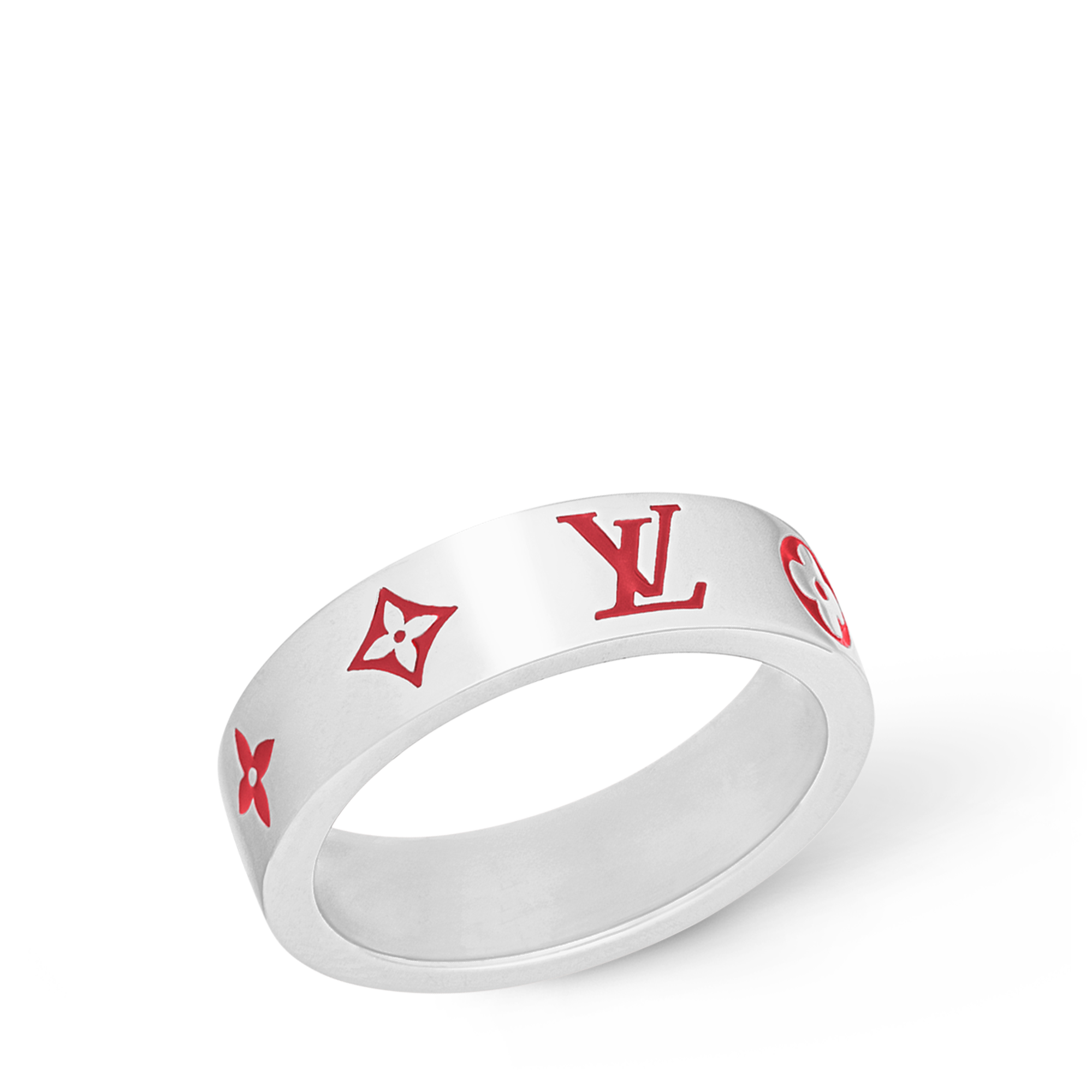 S00 패션 주얼리 반지 LV 모자이크 (LV Mosaic) 씬 반지 | 루이비통 공식 온라인 스토어® (크게 보기)