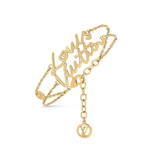 S00 패션 주얼리 팔찌 LV 스크립트 팔찌 | 루이비통 공식 온라인 스토어® (크게 보기)