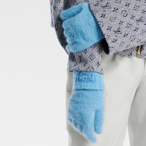 S00 액세서리 모자, 장갑 & 양말 LV 스크립트 글러브 | 루이비통 공식 온라인 스토어® (크게 보기)