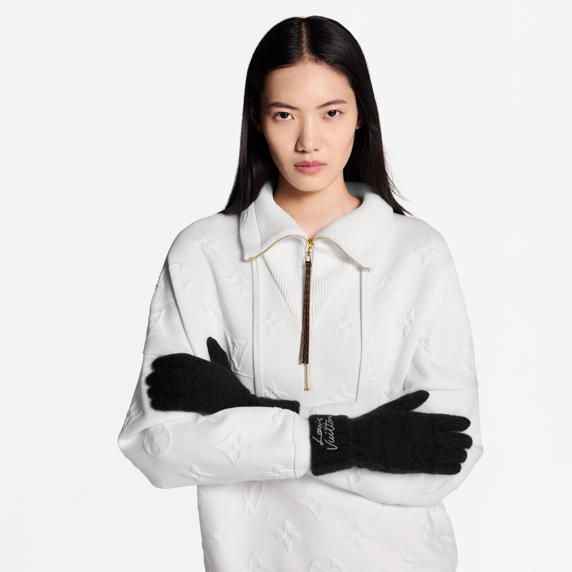 S00 액세서리 모자, 장갑 & 양말 LV 스크립트 글러브 | 루이비통 공식 온라인 스토어® (크게 보기)