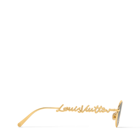 S00 액세서리 선글라스 LV 스크립트 메탈 라운드 선글라스 | 루이비통 공식 온라인 스토어® (크게 보기)