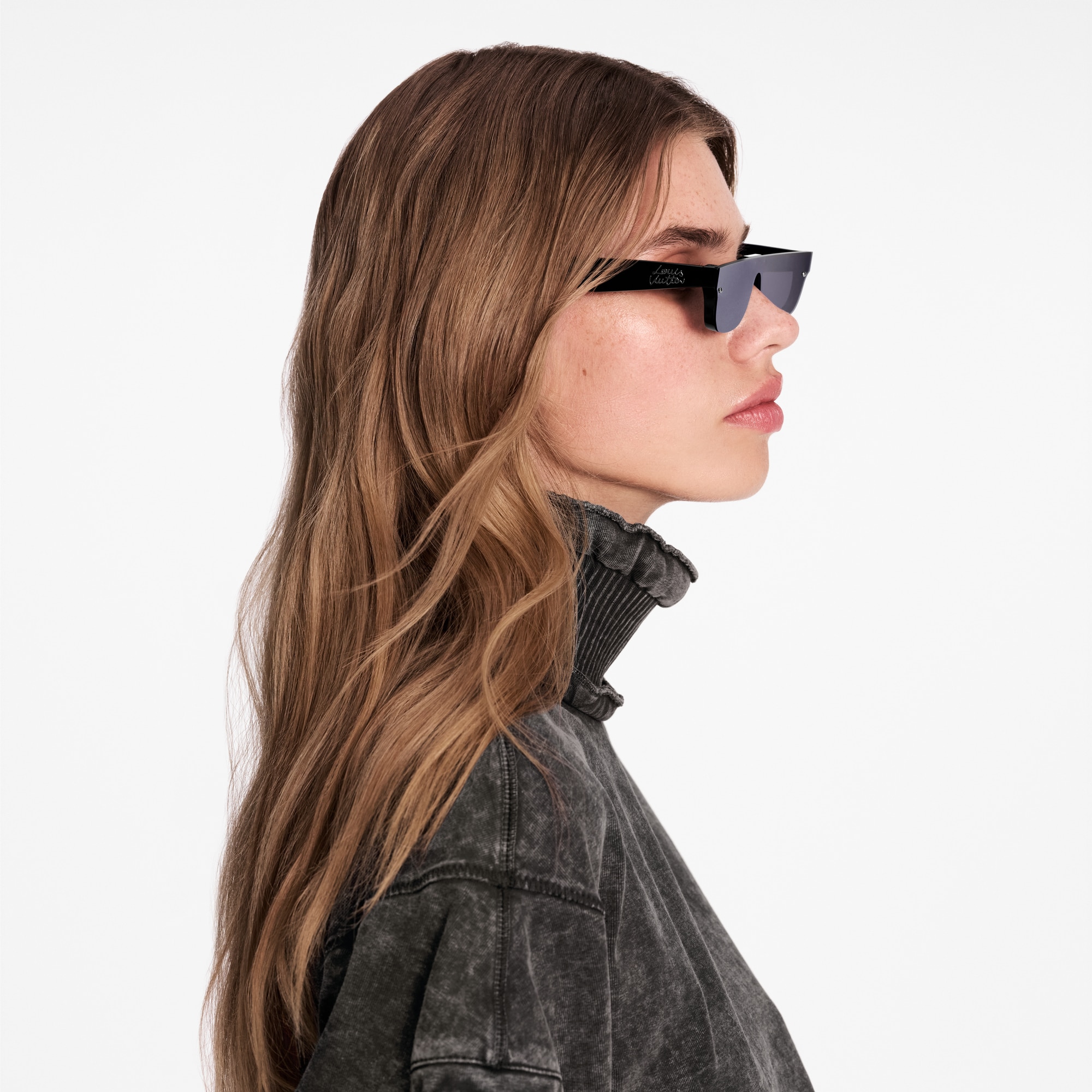 S00 액세서리 선글라스 LV 스크립트 렉탱글 선글라스 | 루이비통 공식 온라인 스토어® (크게 보기)