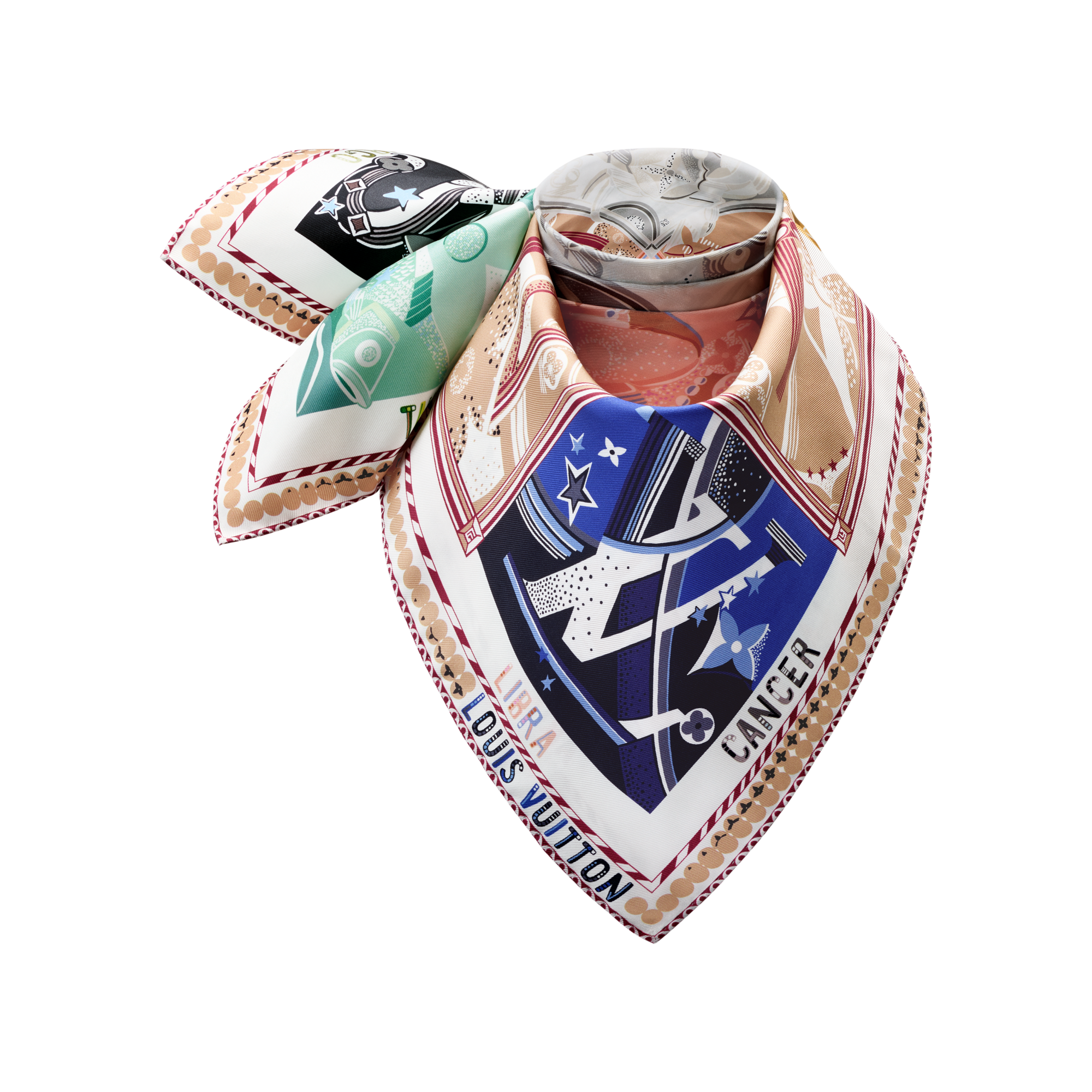 S00 액세서리 실크 스퀘어 & 방도 LV 스타 사인 스퀘어 70 | 루이비통 공식 온라인 스토어® (크게 보기)