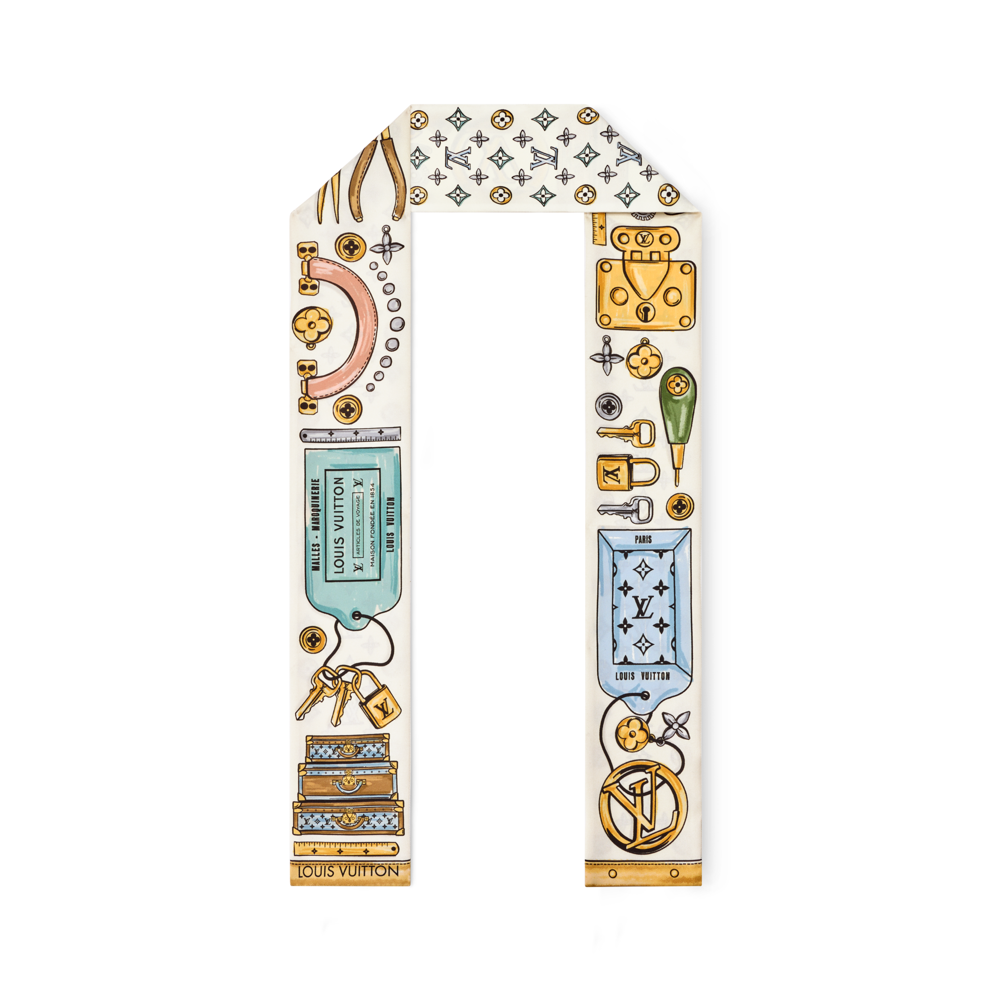 S00 액세서리 실크 스퀘어 & 방도 LV 툴 박스 방도 | 루이비통 공식 온라인 스토어® (크게 보기)