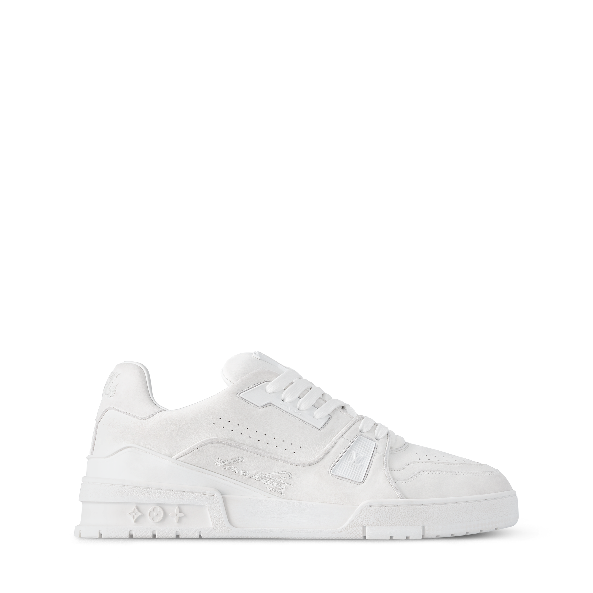  슈즈 스니커즈 LV 트레이너 디스트레스드 스니커즈 | 루이비통 공식 온라인 스토어® (크게 보기)