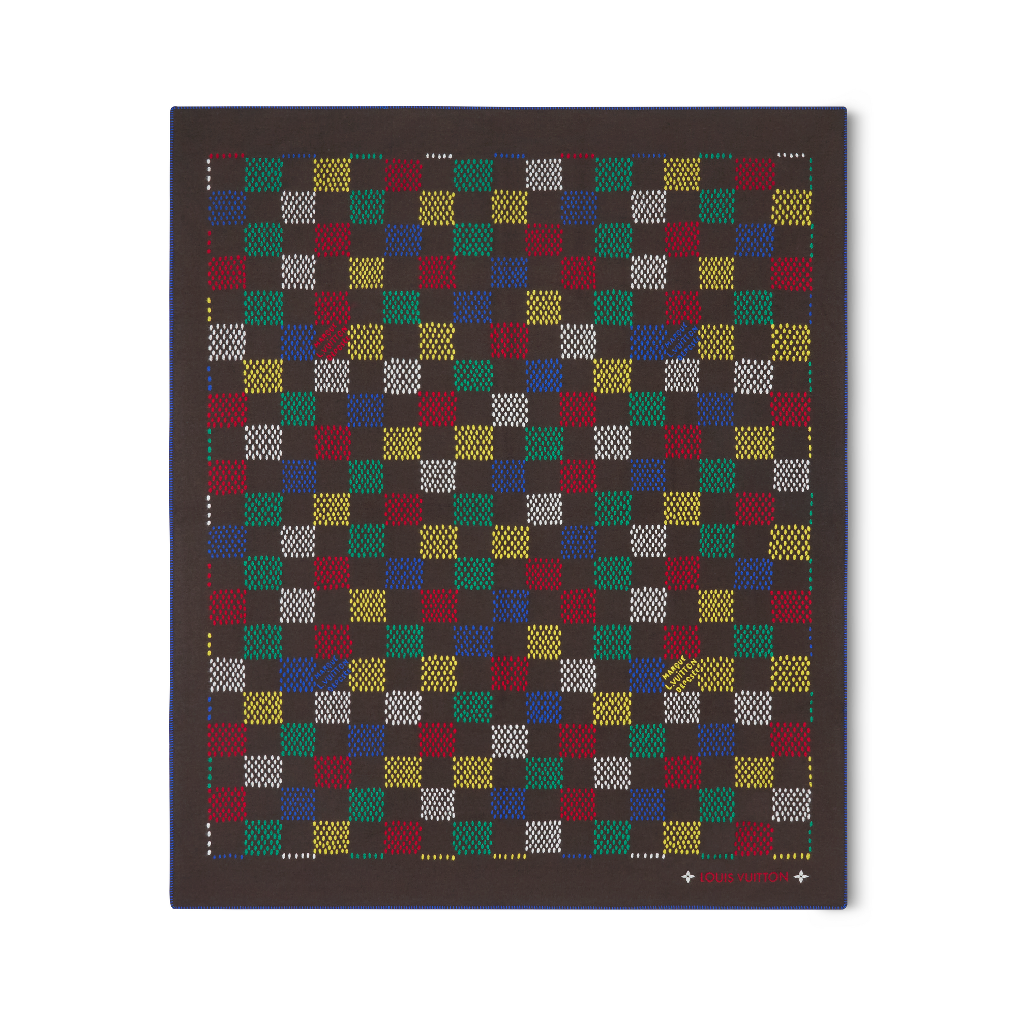 S00 Accessories 홈 텍스타일 LV 러버스 다미에 (LV Lovers Damier) 플래드 | 루이비통 공식 온라인 스토어® (크게 보기)