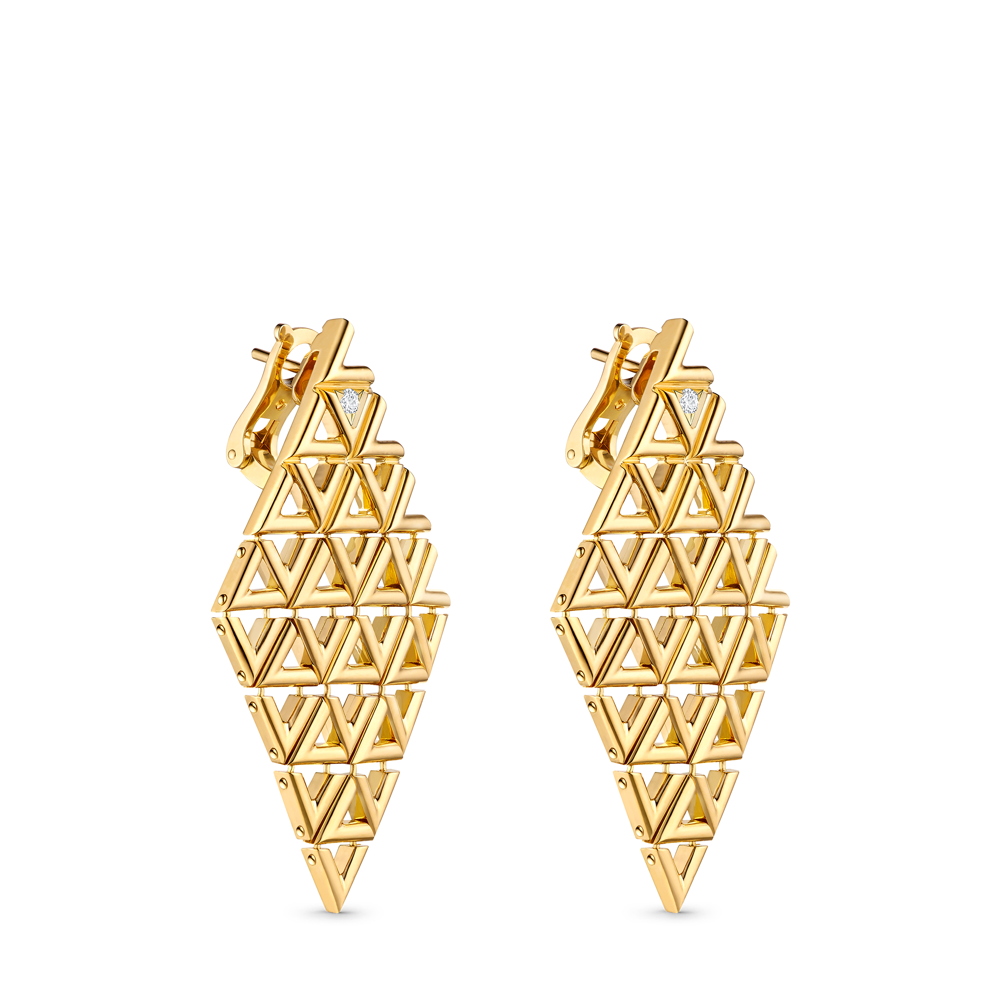  카테고리 파인 주얼리 전체 보기 LV 볼트 귀걸이, 옐로우 골드와 다이아몬드 | 루이비통 공식 온라인 스토어® (크게 보기)